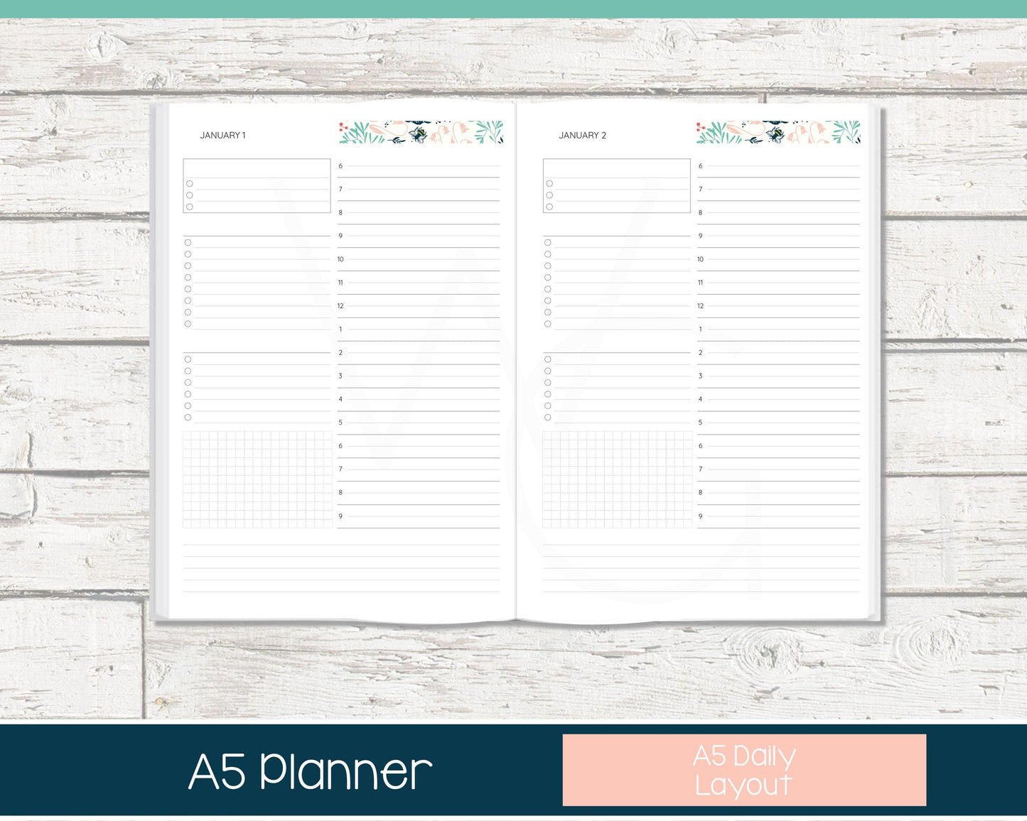 2026 Complete Personalized Planner | Month, Week, Day Planner | Lined Layout | Summer Dreams