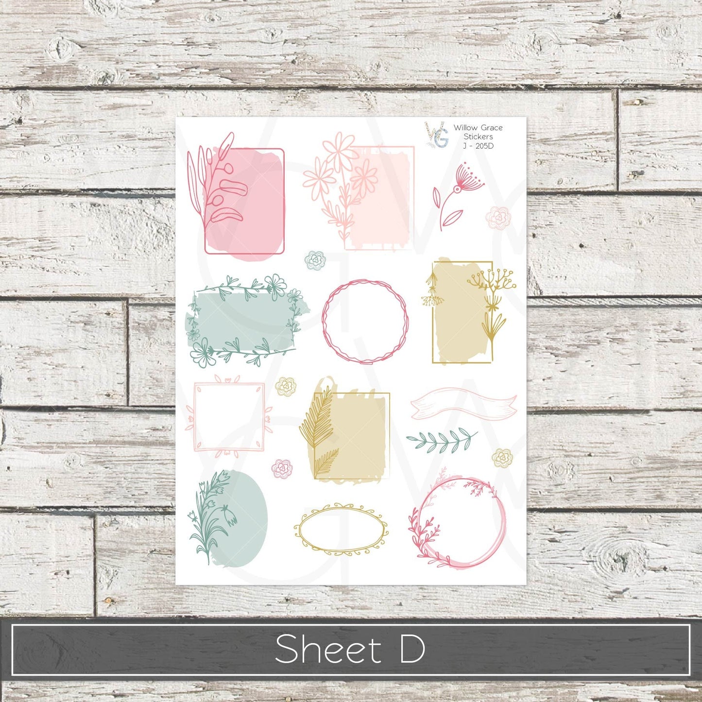 Journaling Stickers • Planner Stickers • JOUR-205