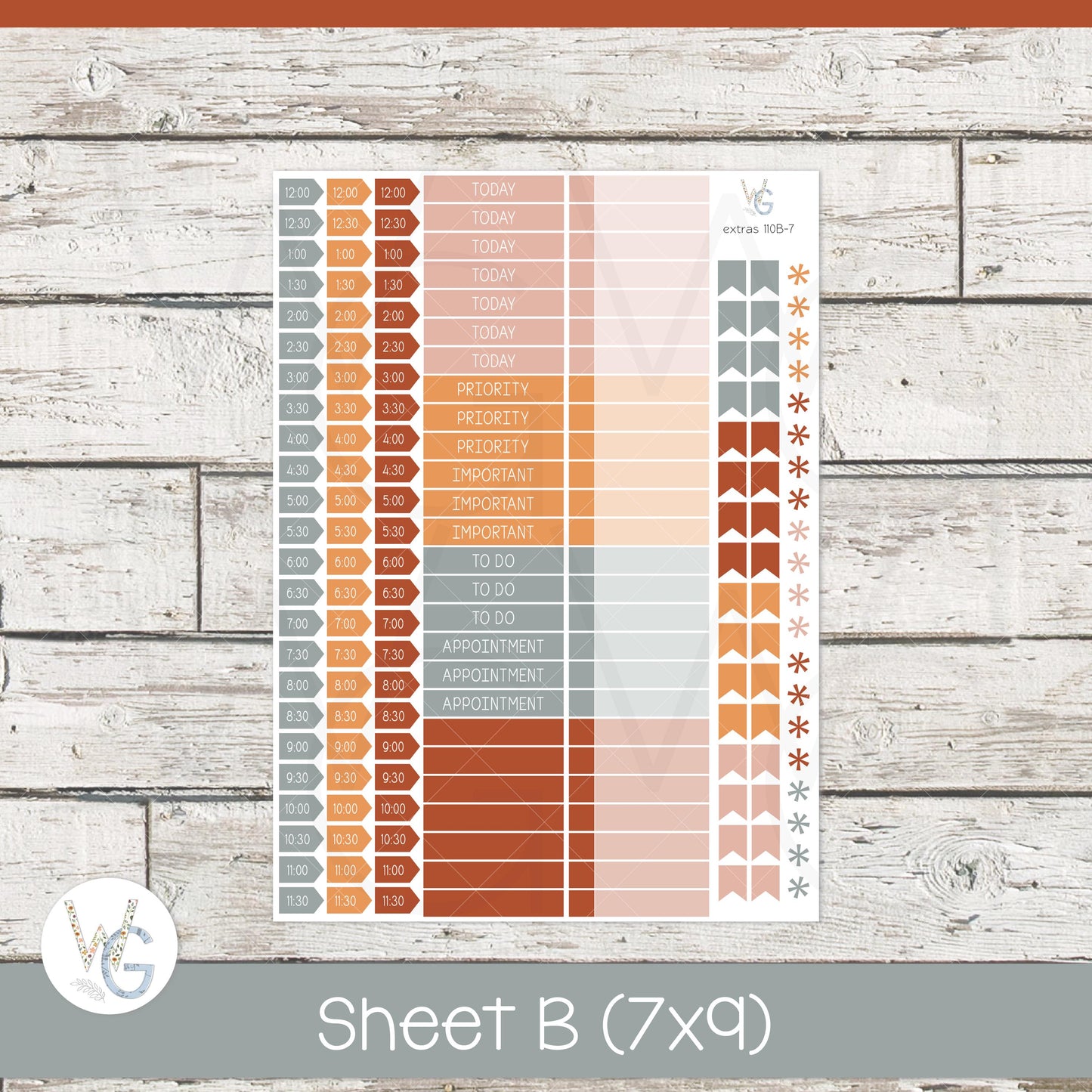 Planner Stickers • Extras • Icons • Planner Stickers • EX-110