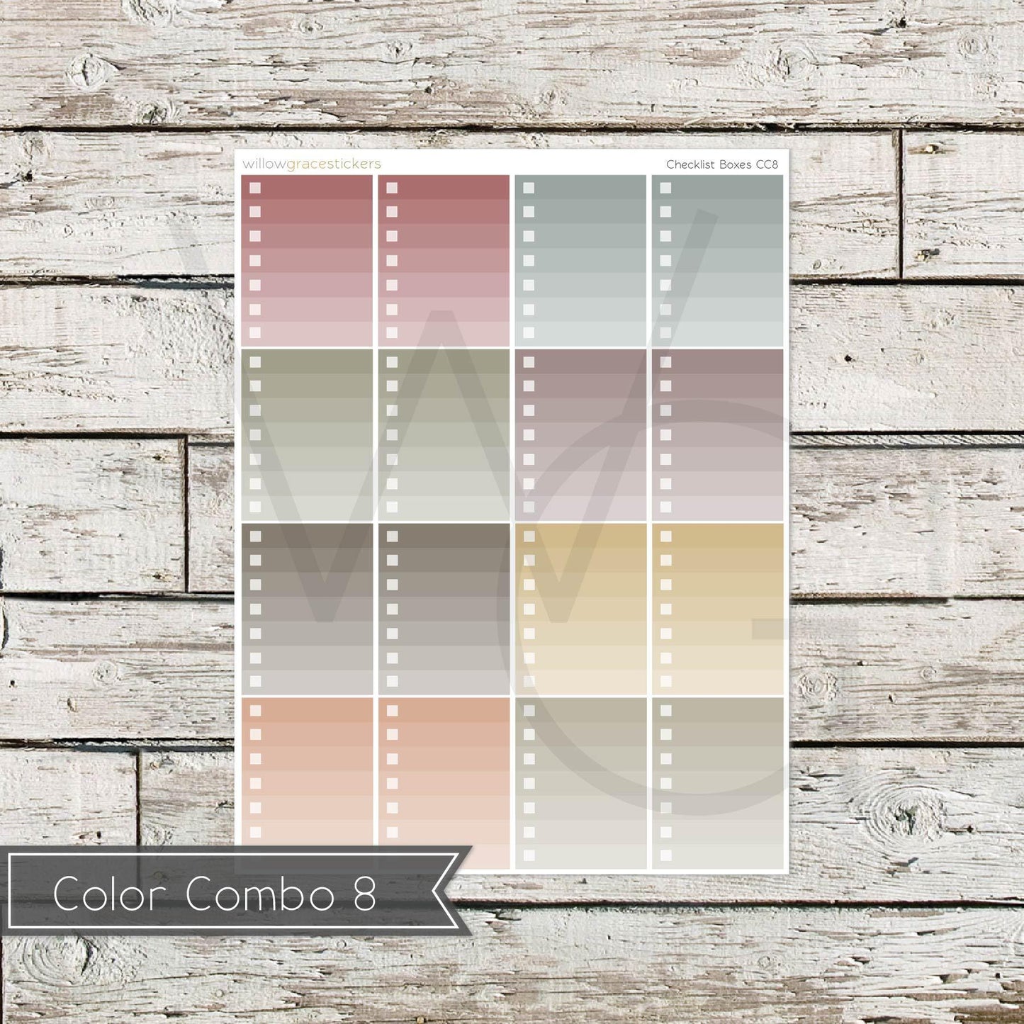 Checklist Boxes • Functional Planner Stickers
