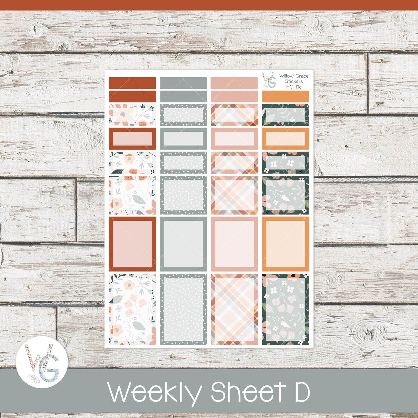 Hobonichi Cousin (A5) Weekly/Daily Sticker Kit β’ HW-110