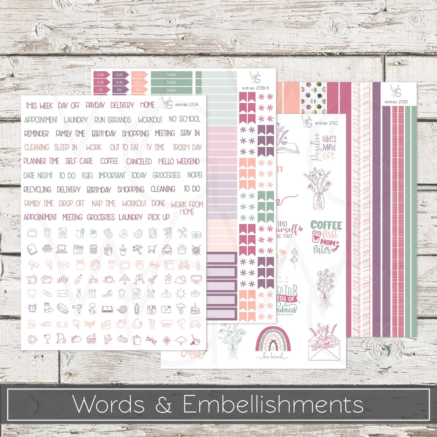 Planner Stickers • Extras • Icons • Planner Stickers • EX-272
