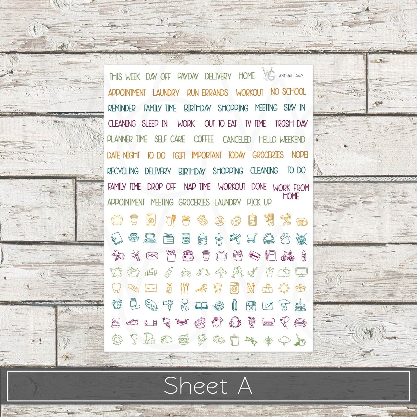 Planner Stickers • Extras • Icons • Planner Stickers • EX-144