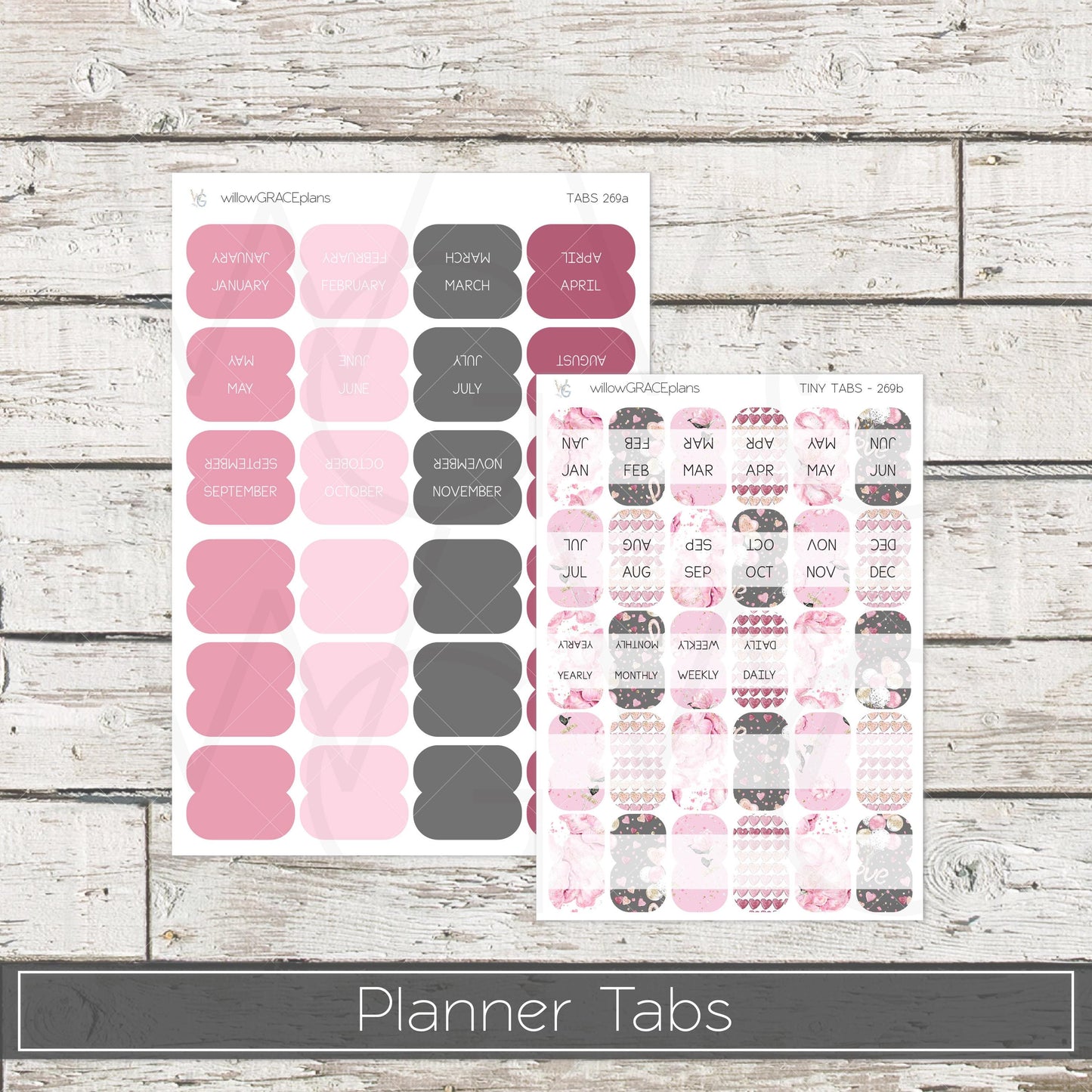 Planner Tabs • Tab Stickers • Planner Stickers • TB-269