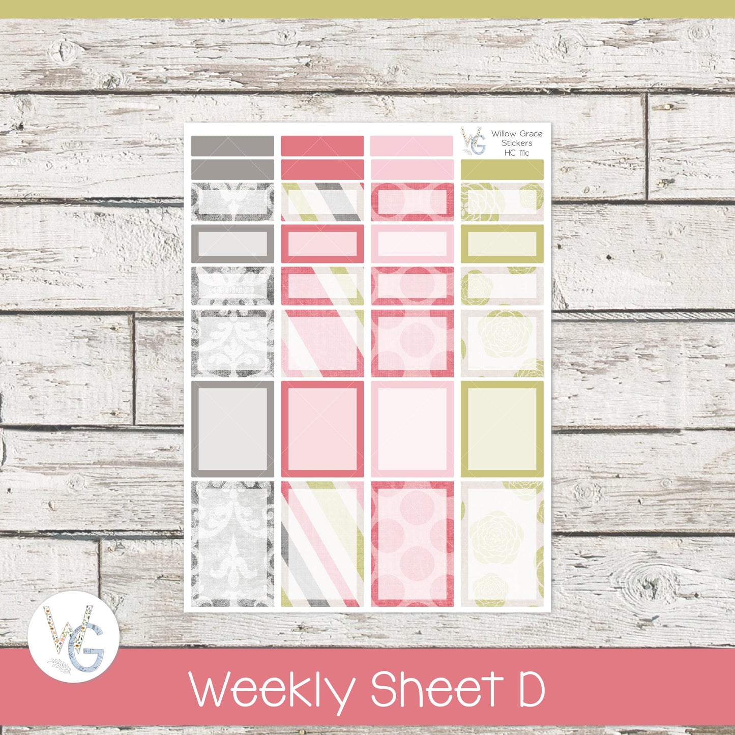 Hobonichi Cousin (A5) Weekly/Daily Sticker Kit β’ HW-111