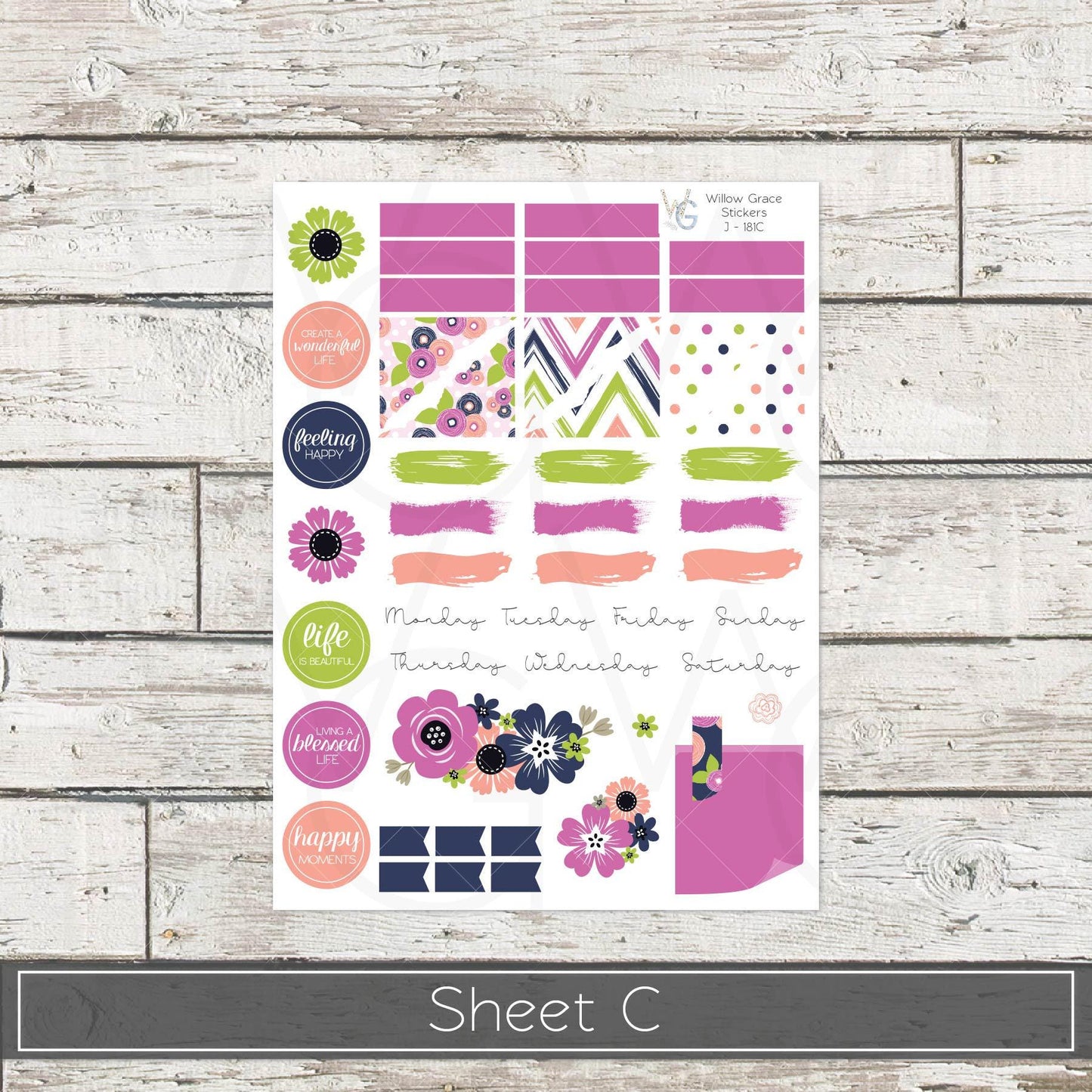 Journaling Stickers • Planner Stickers • JOUR-181