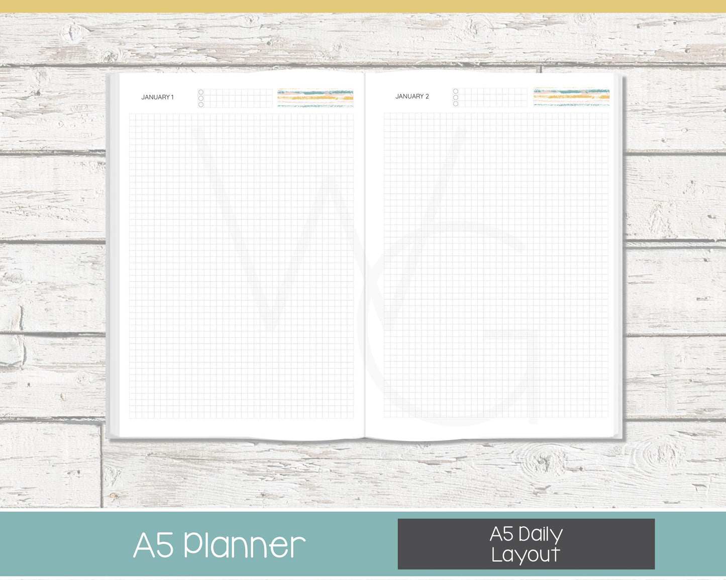2026 Complete Personalized Planner | Month, Week, Day Planner | Grid Layout | Reflections