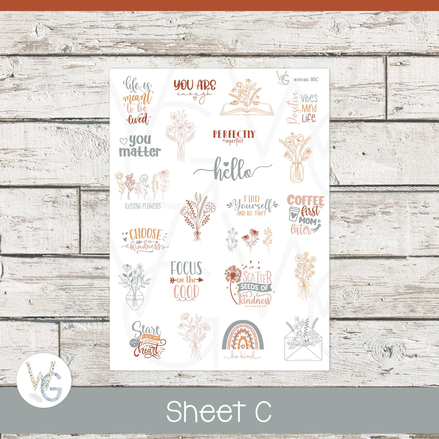 Planner Stickers • Extras • Icons • Planner Stickers • EX-110