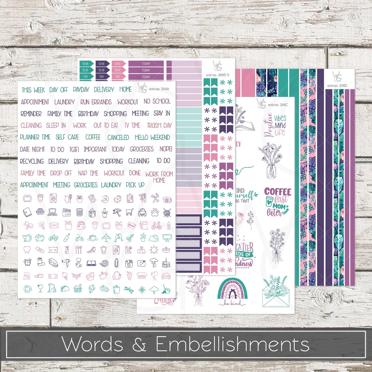 Planner Stickers • Extras • Icons • Planner Stickers • EX-268
