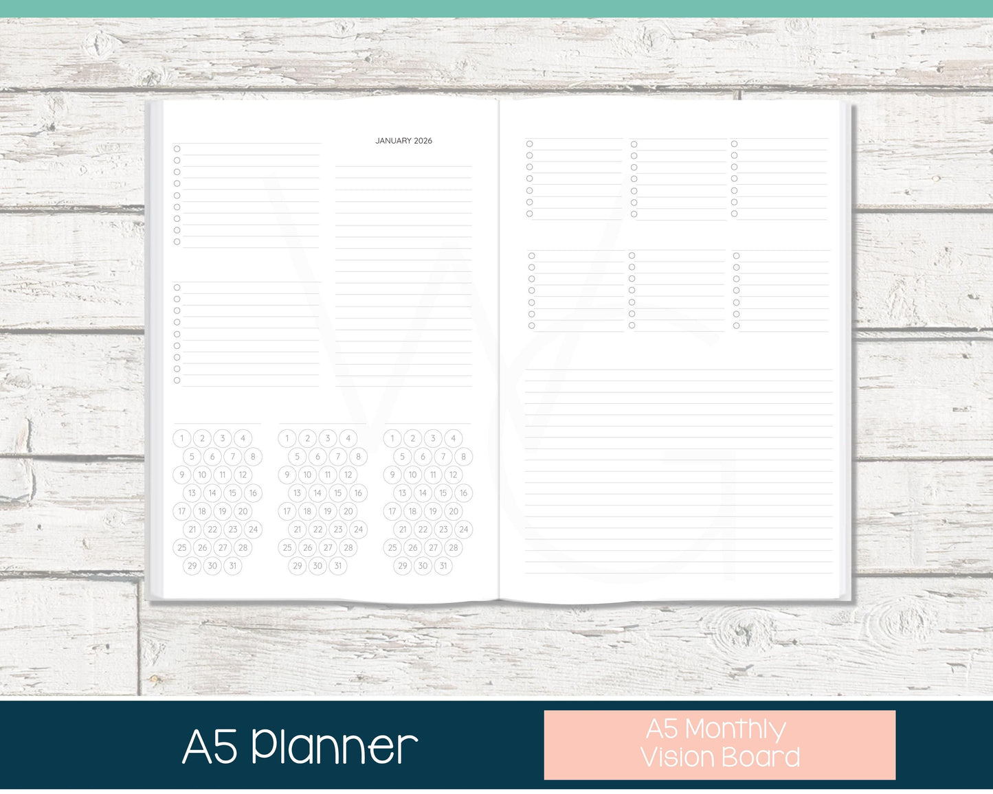 2026 Weekly Personalized Planner | Vertical Weekly Planner | Lined Layout | Summer Dreams
