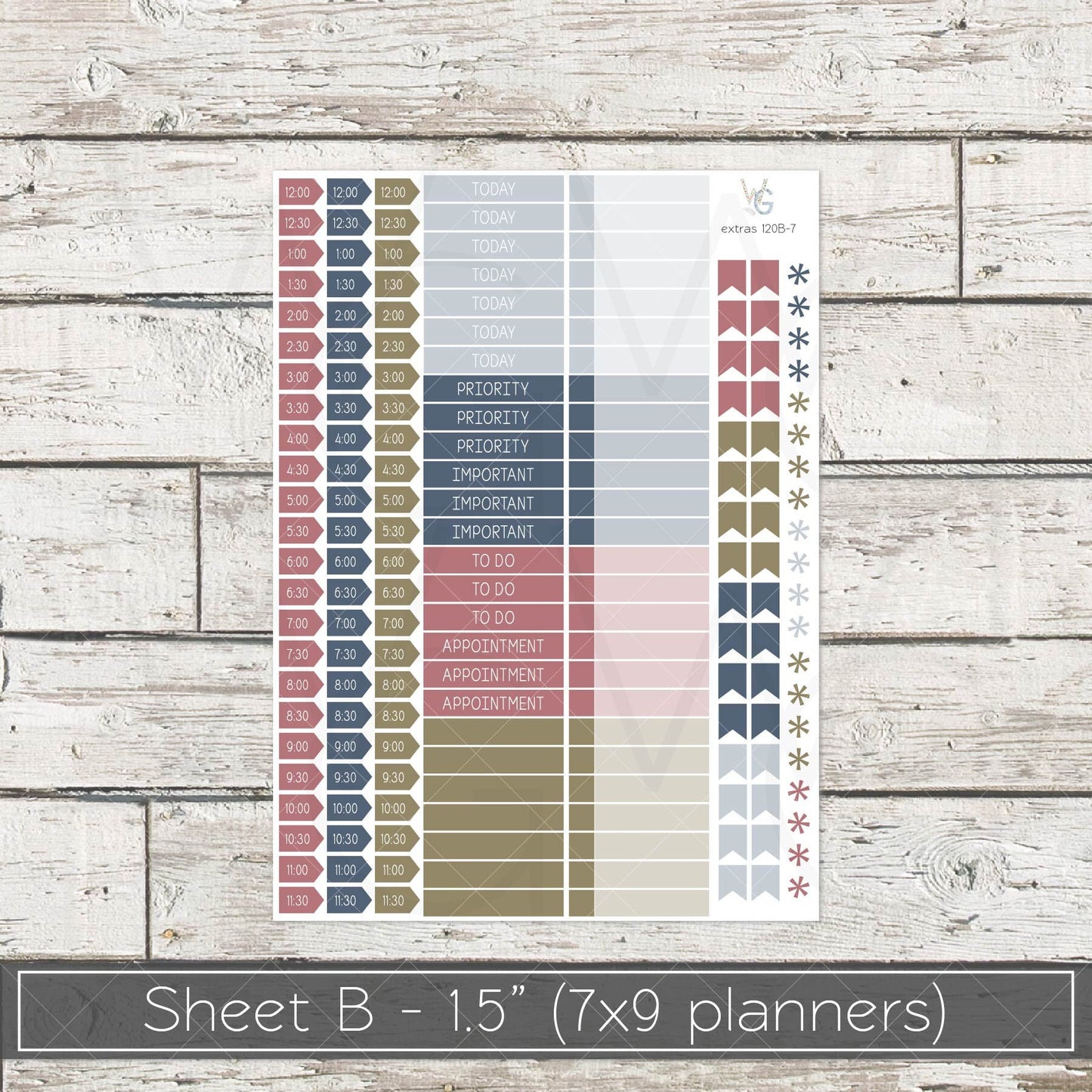 Planner Stickers • Extras • Icons • Planner Stickers • EX-120