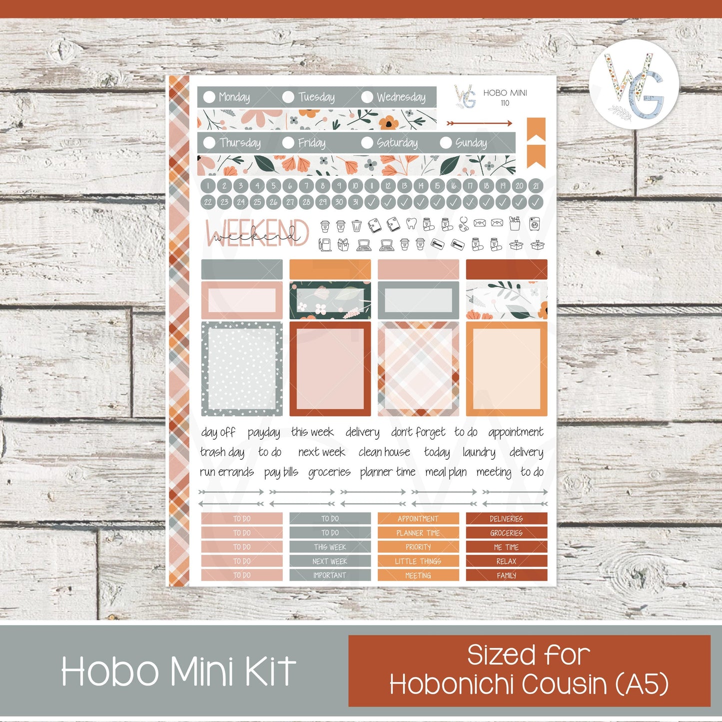 Hobonichi Cousin (A5) Mini Weekly β’ HWmini-110