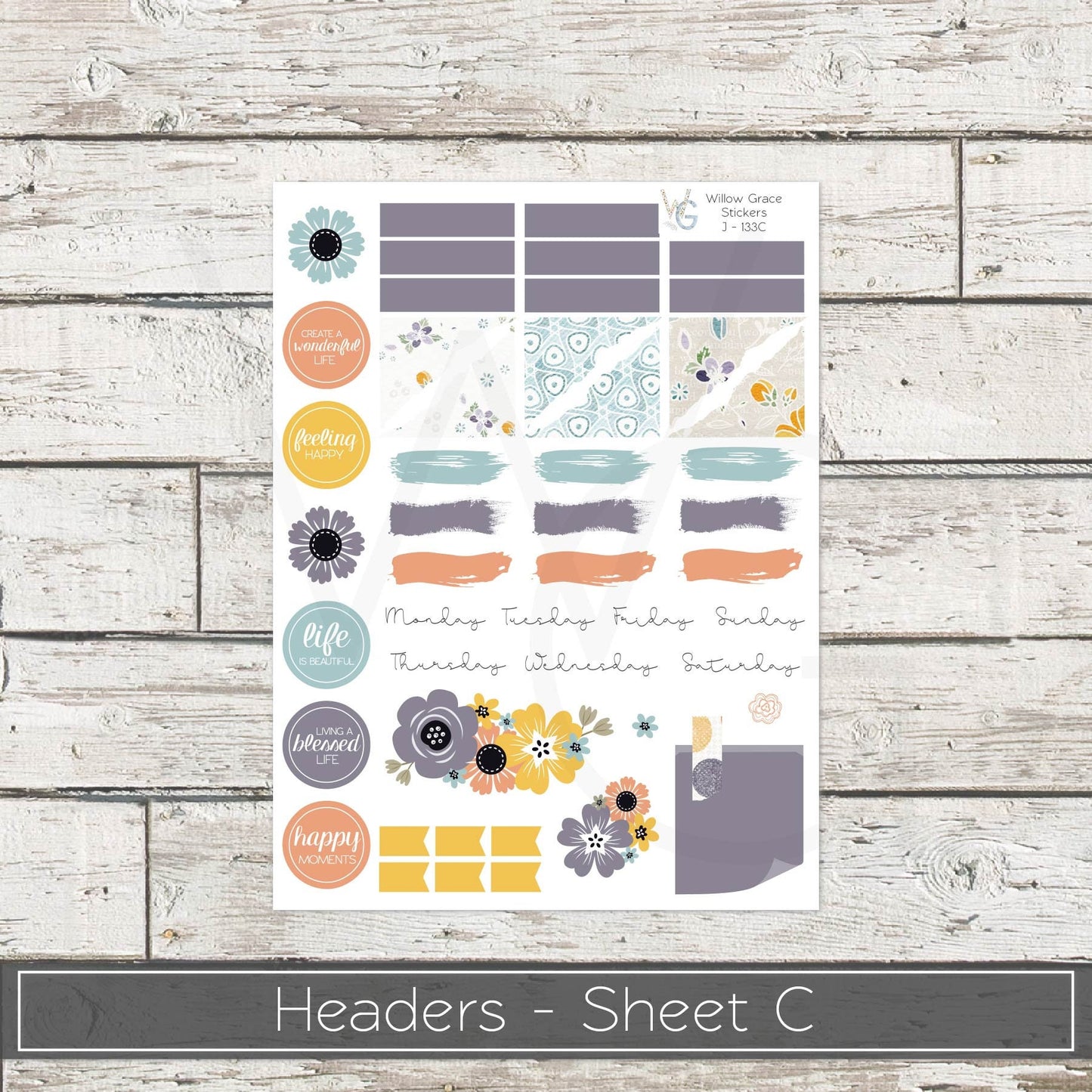 Journaling Stickers • Planner Stickers • JOUR-133