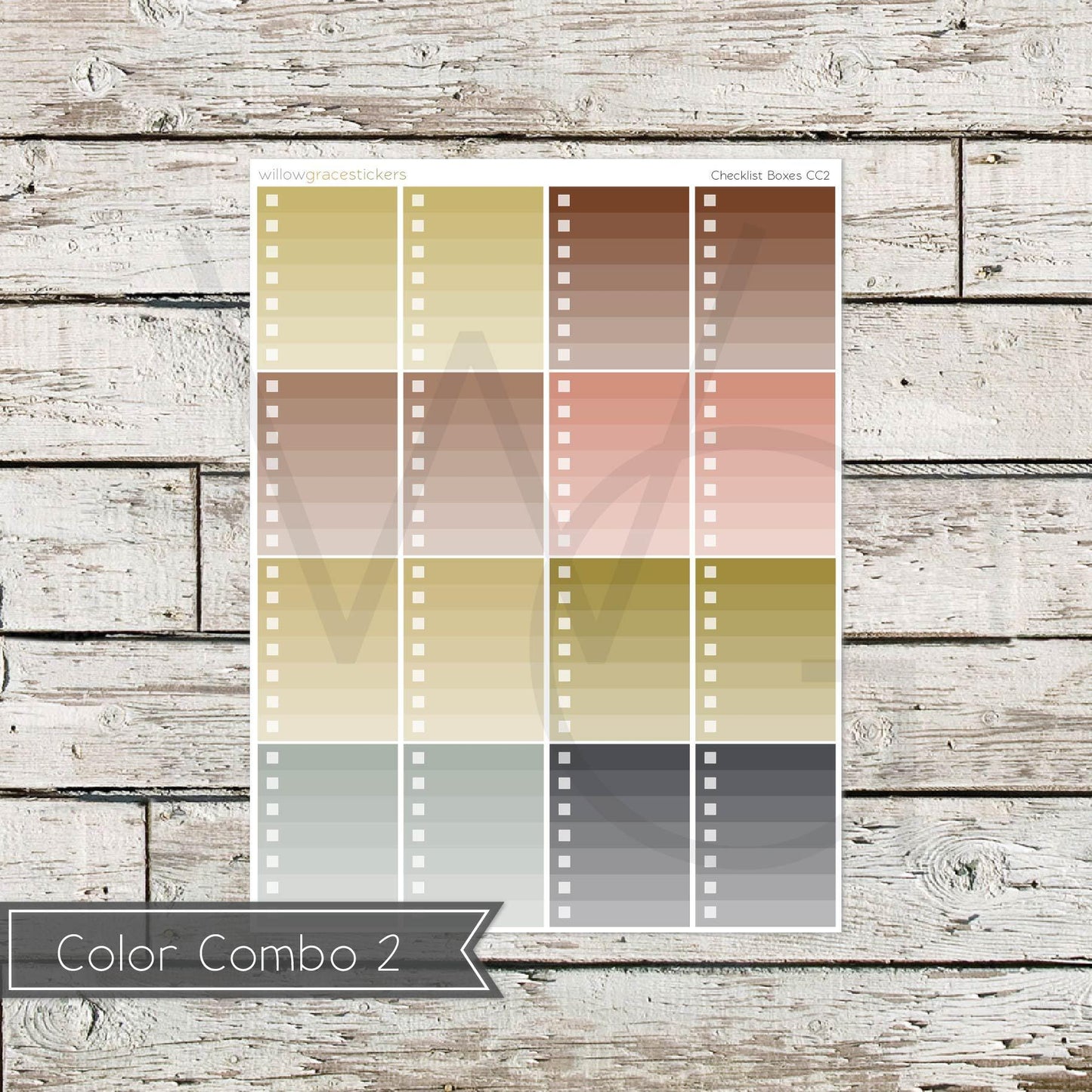 Checklist Boxes • Functional Planner Stickers