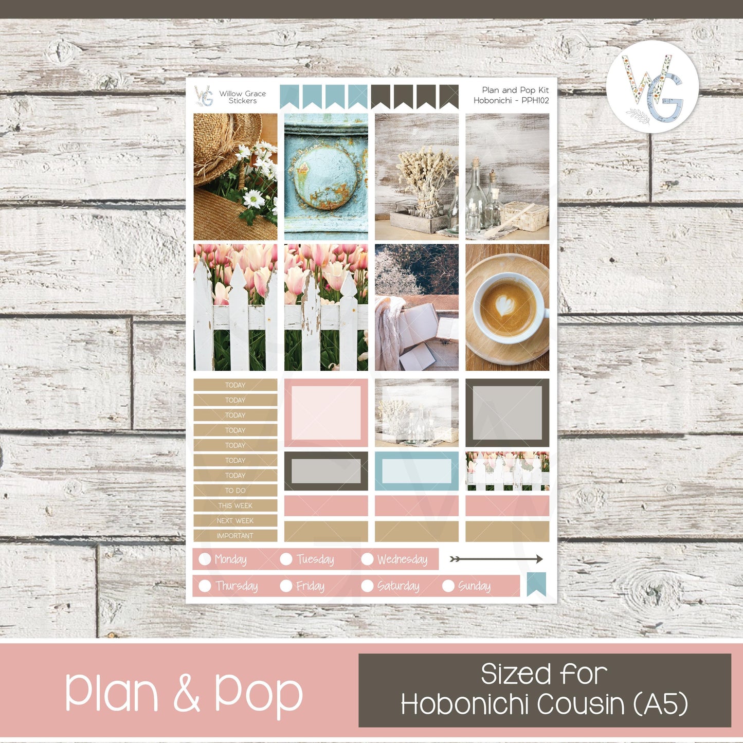 Plan & Pop • Planner Stickers • PPH-102