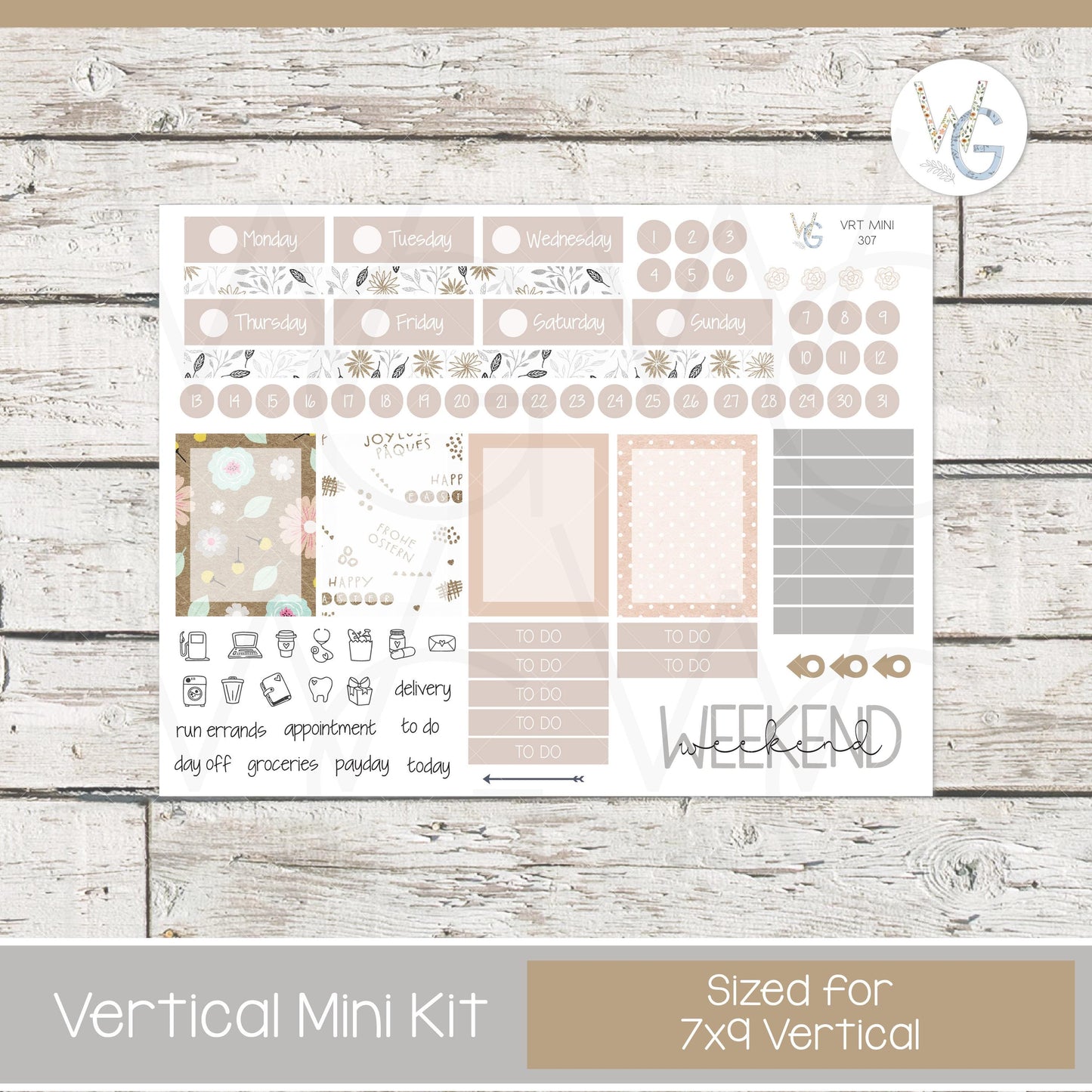 EC 7x9 Vertical Mini Sticker Kit β’ VM7-307