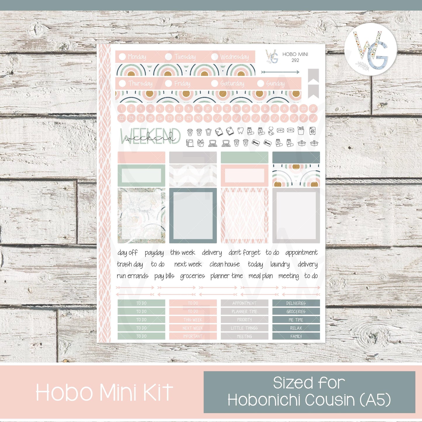 Hobonichi Cousin (A5) Mini Weekly β’ HWmini-292