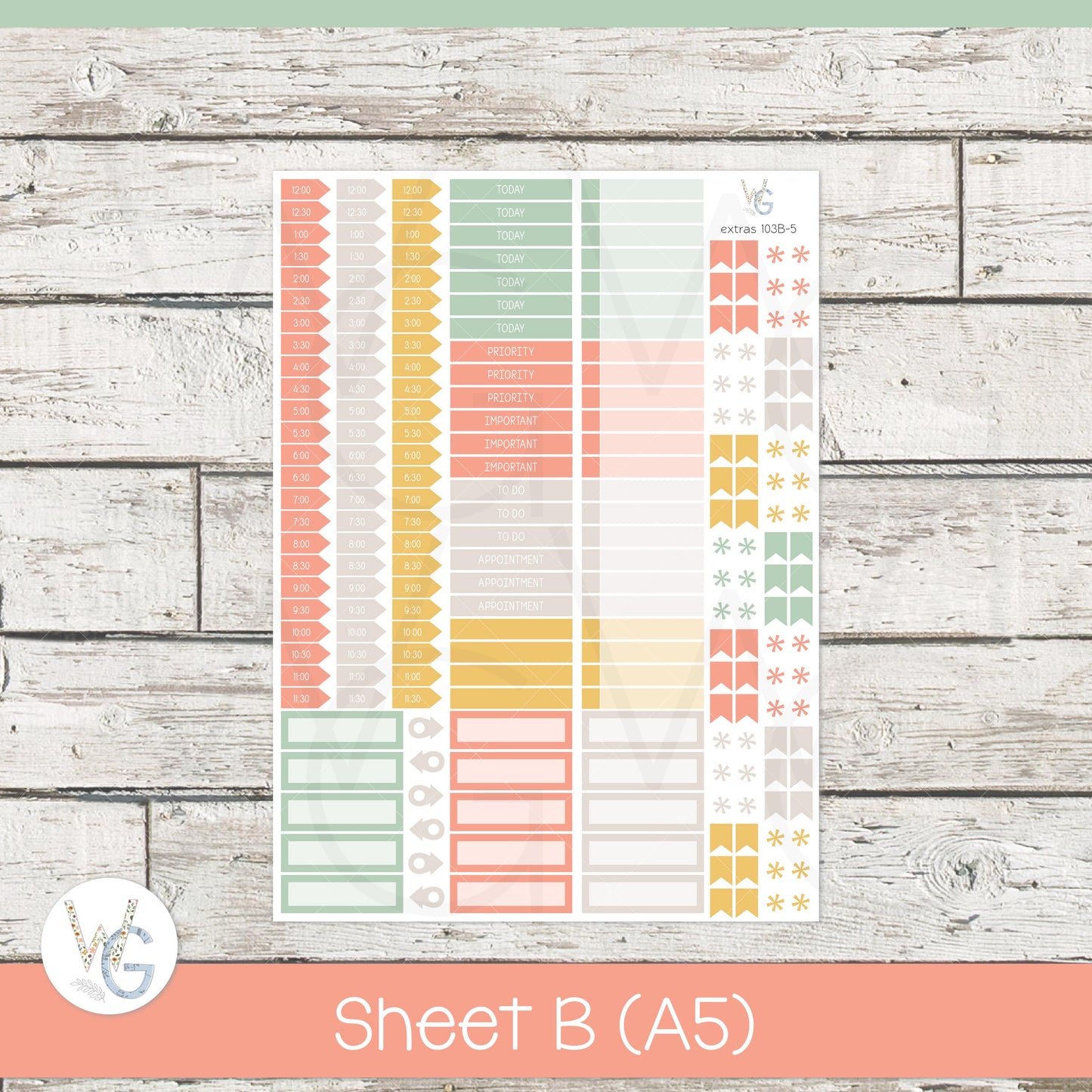 Planner Stickers • Extras • Icons • Planner Stickers • EX-103