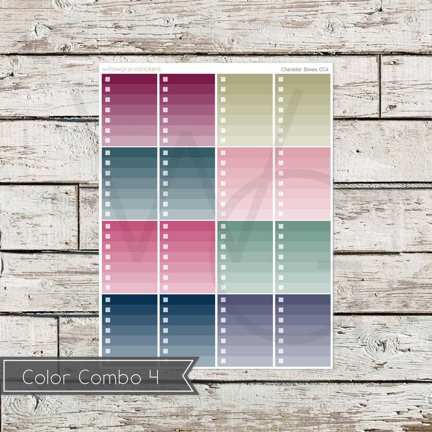 Checklist Boxes • Functional Planner Stickers