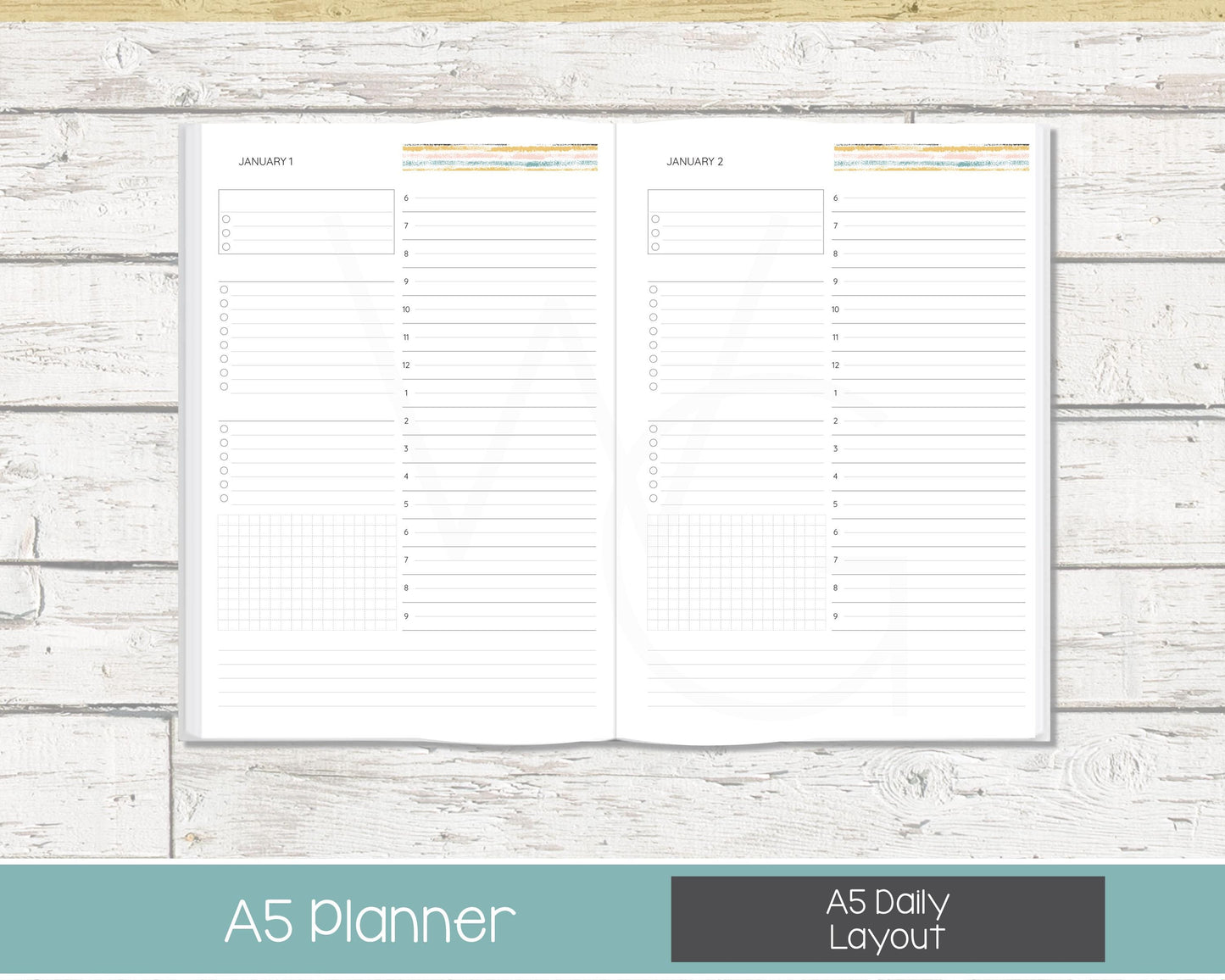 2026 Complete Personalized Planner | Month, Week, Day Planner | Lined Layout | Reflections