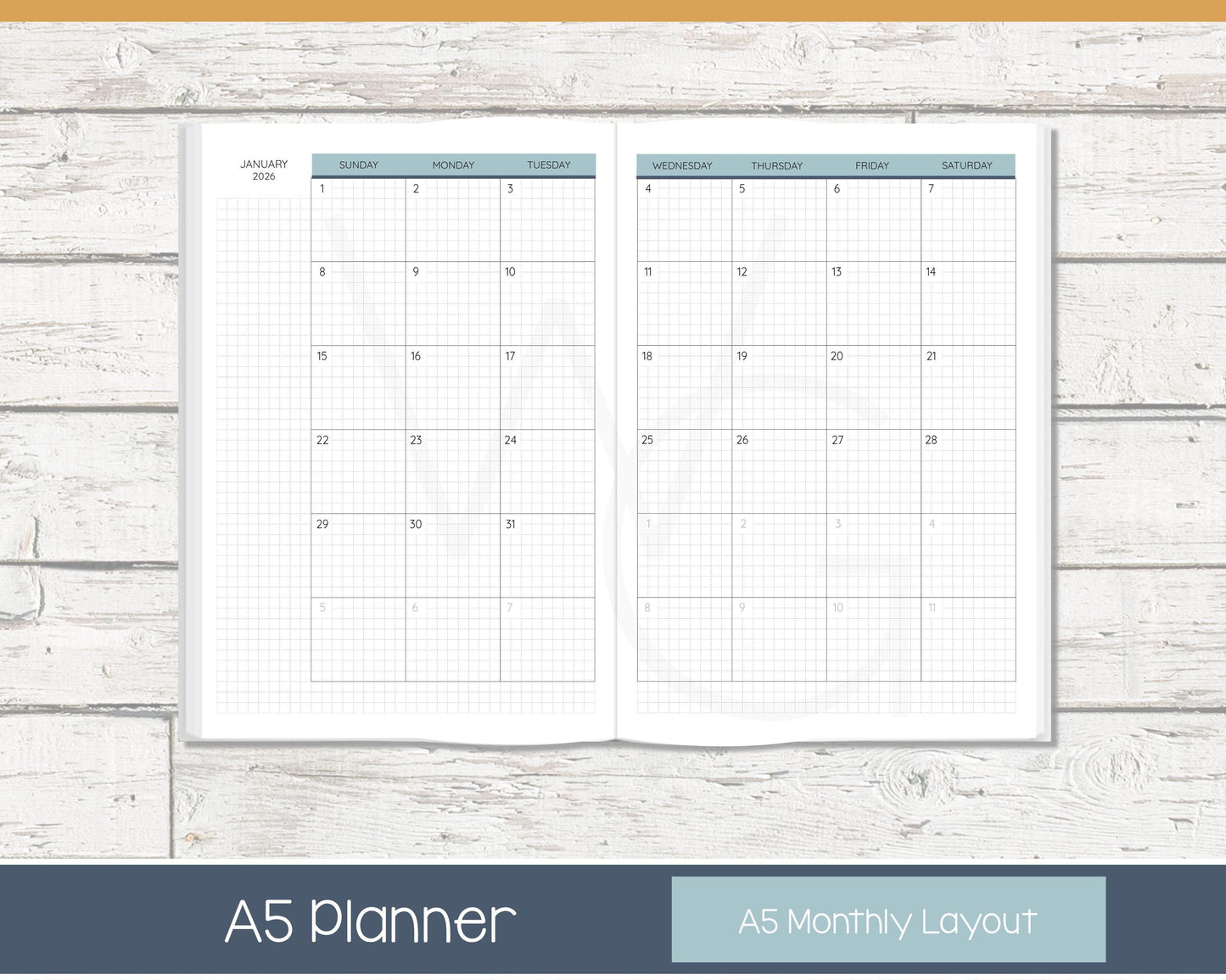 2026 Complete Planner | Month, Week, Day Planner | Grid Layout - Colorful | Meadow RTS
