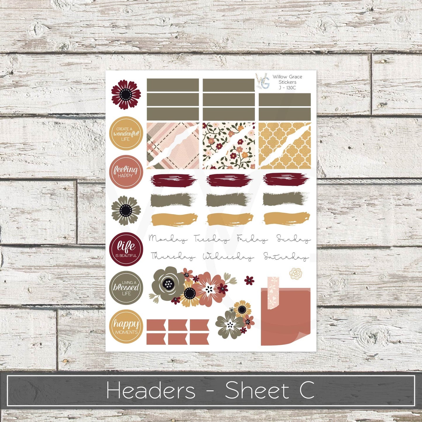 Journaling Stickers • Planner Stickers • JOUR-130