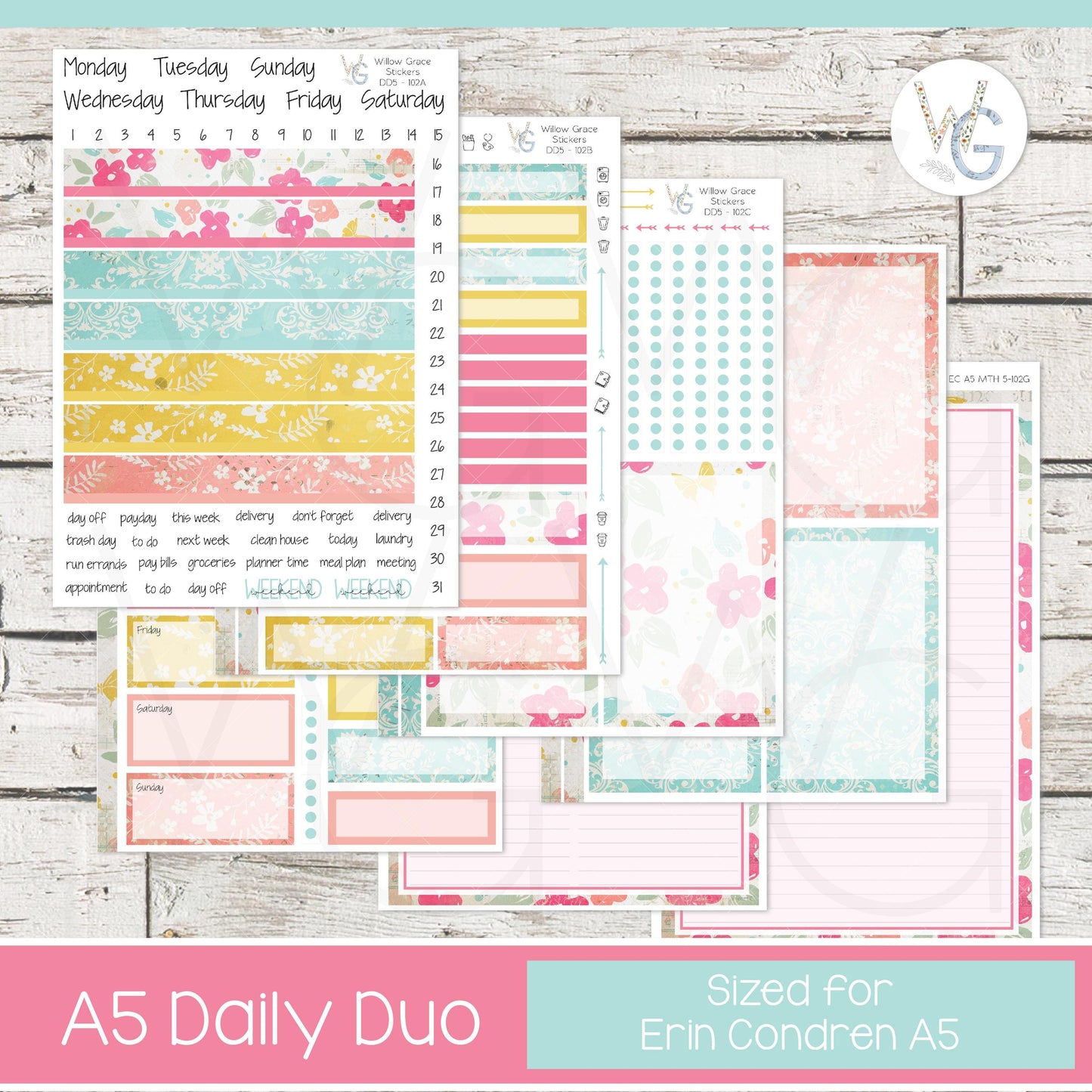 EC A5 Daily Duo Sticker Kit β’ DD5-102
