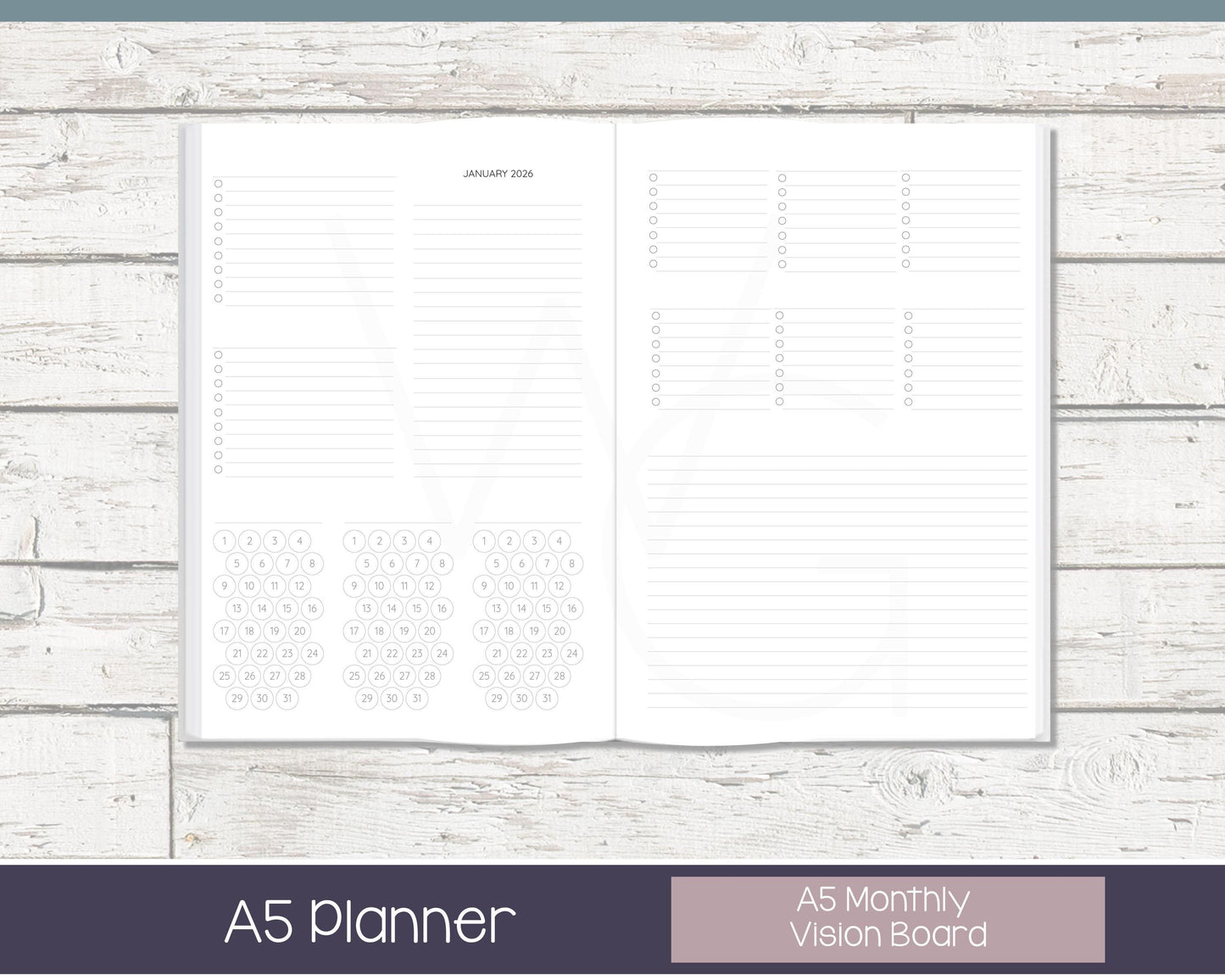 2026 Weekly Personalized Planner | Vertical Weekly Planner | Lined Layout | In the Stars