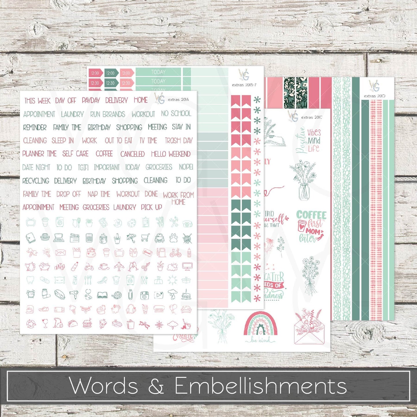 Planner Stickers • Extras • Icons • Planner Stickers • EX-201