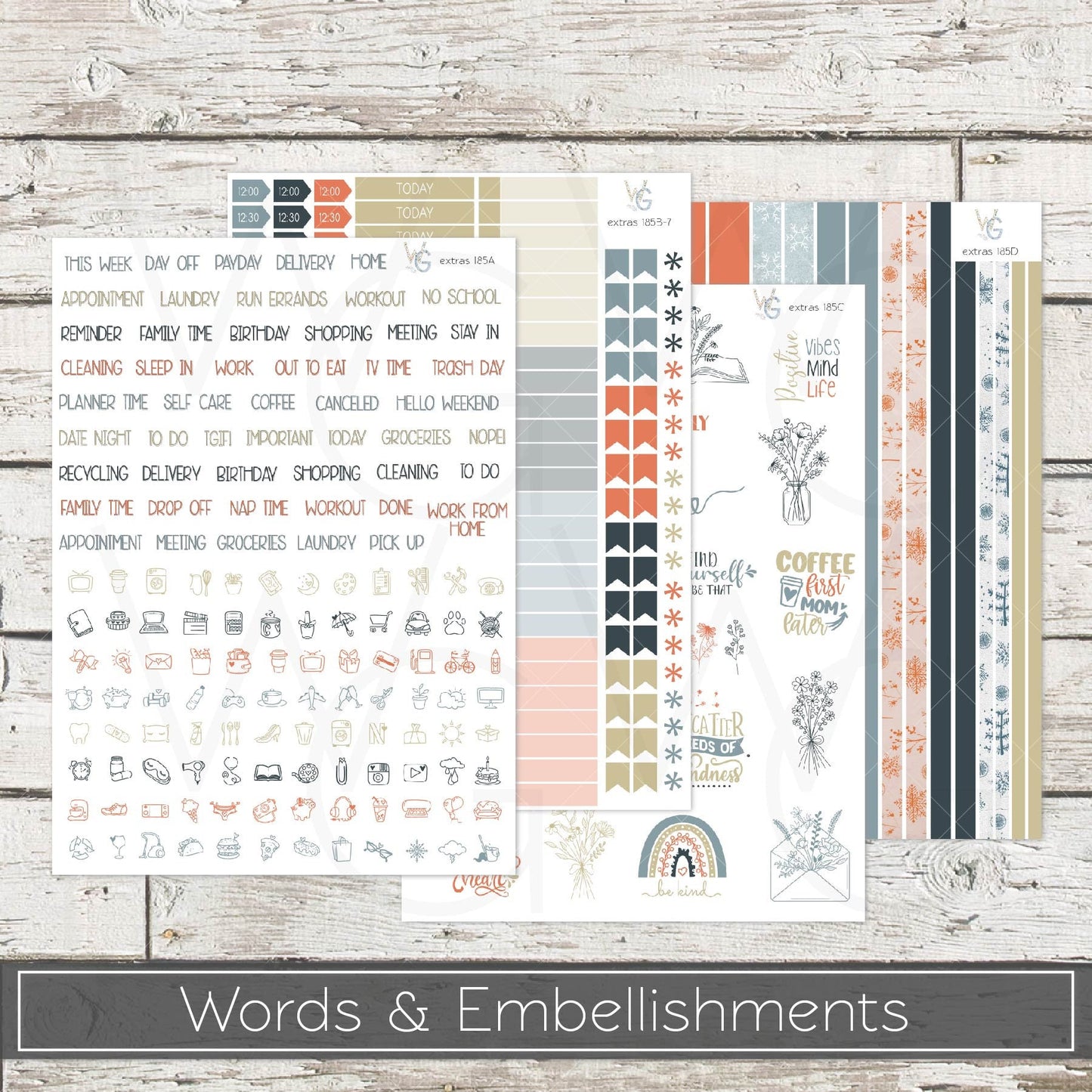 Planner Stickers • Extras • Icons • Planner Stickers • EX-185