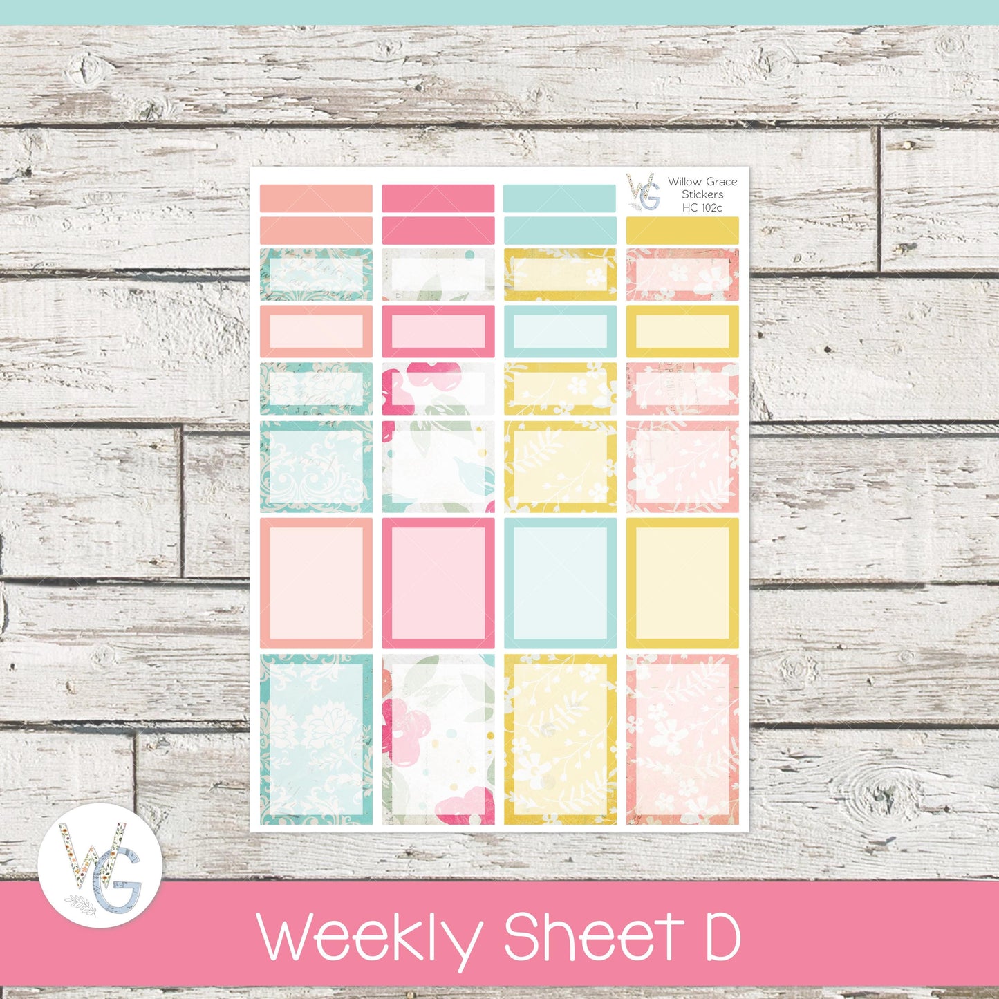 Hobonichi Cousin (A5) Weekly/Daily Sticker Kit β’ HW-102