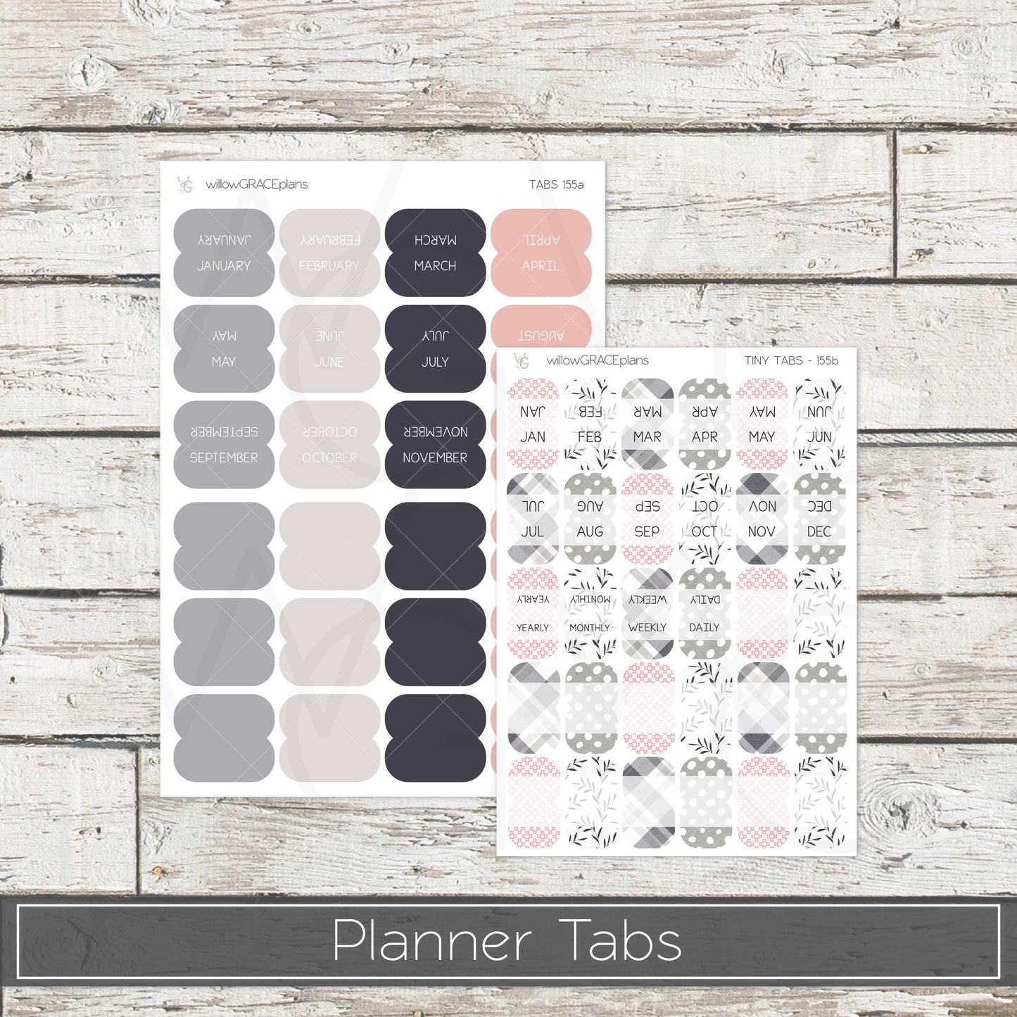 Planner Tabs • Tab Stickers • Planner Stickers • TB-155