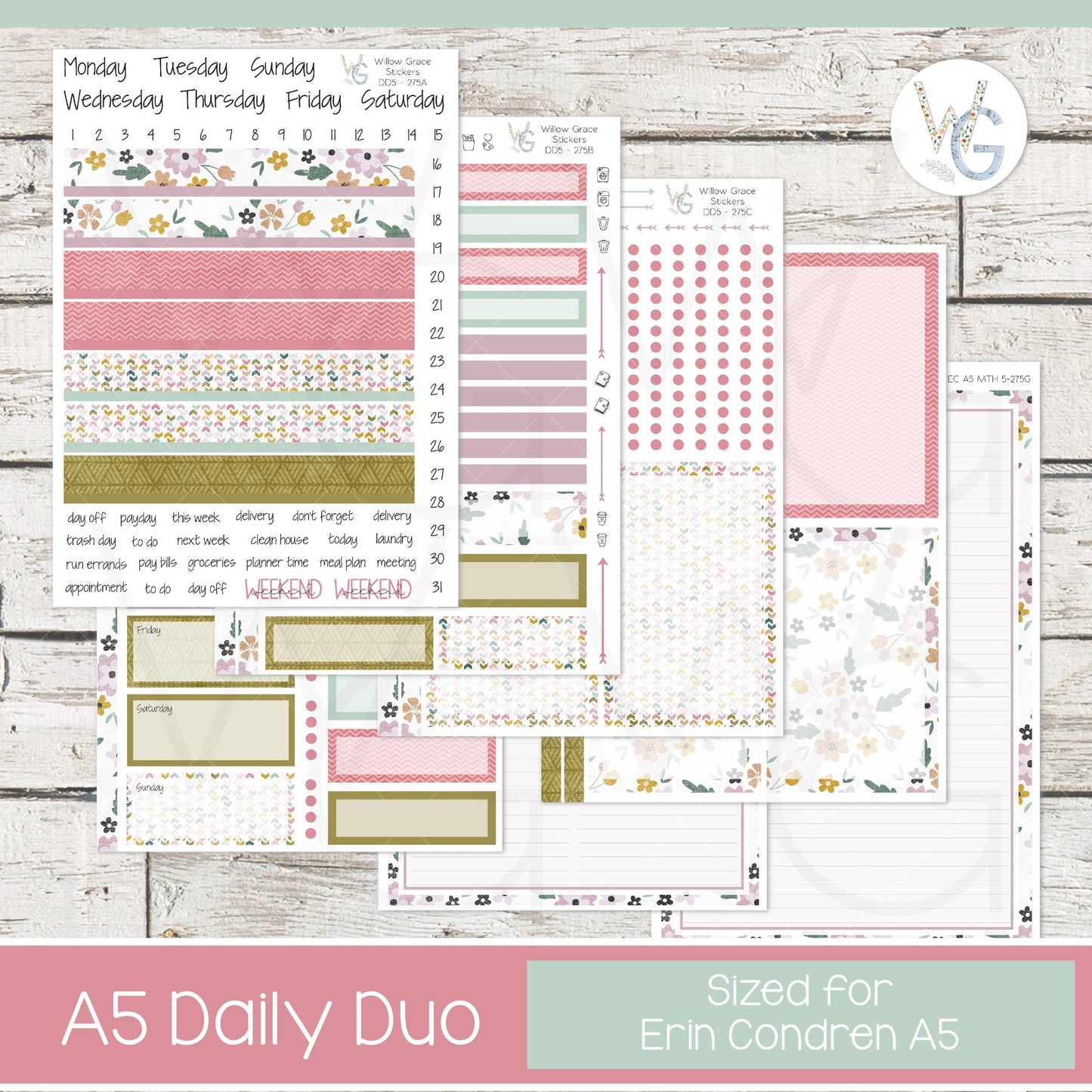 EC A5 Daily Duo Sticker Kit β’ DD5-275