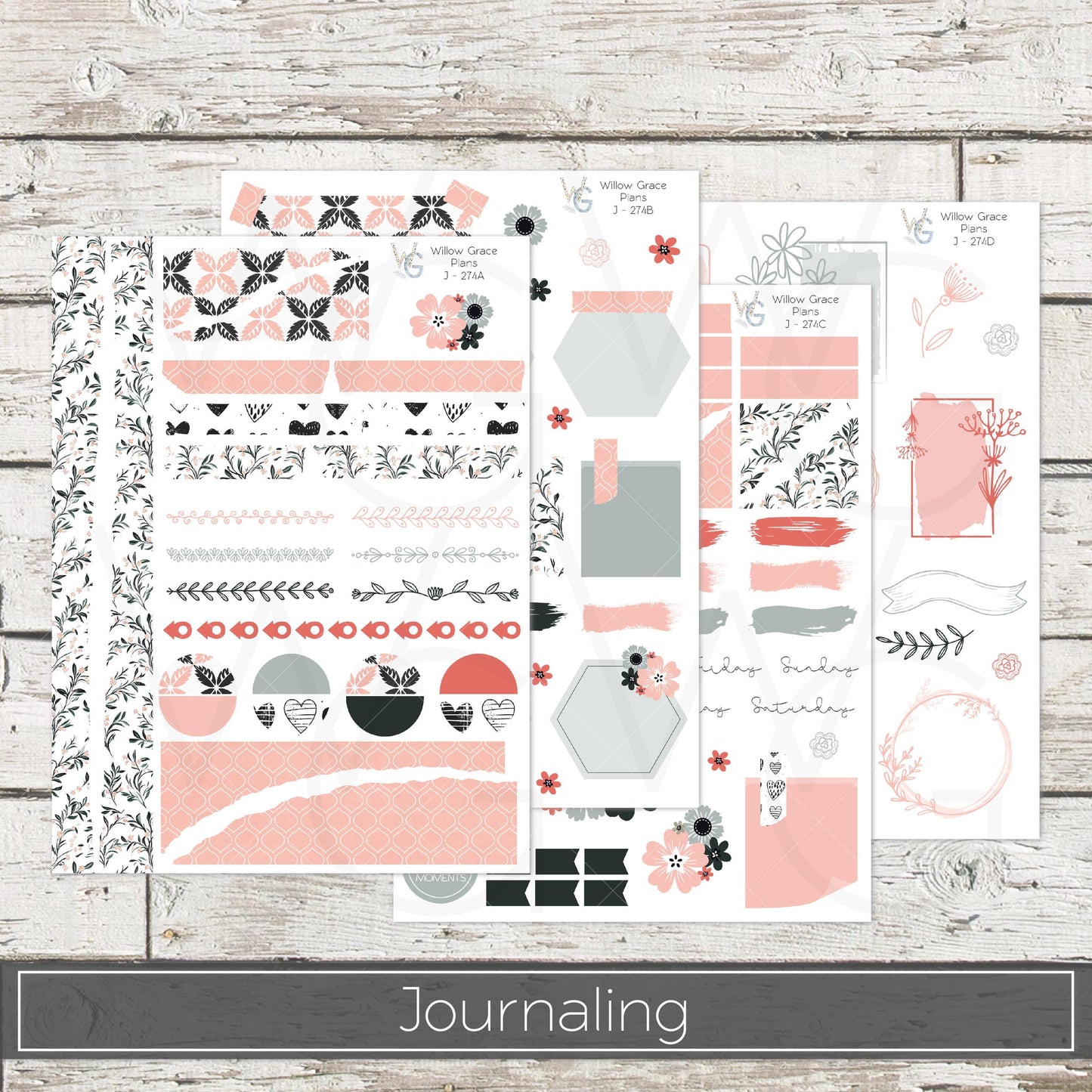Journaling Stickers • Planner Stickers • JOUR-274