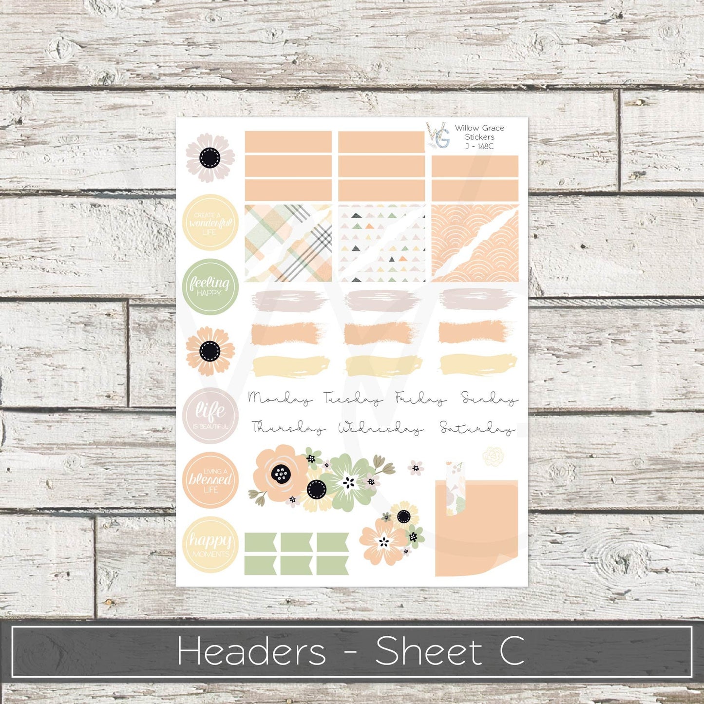 Journaling Stickers • Planner Stickers • JOUR-148