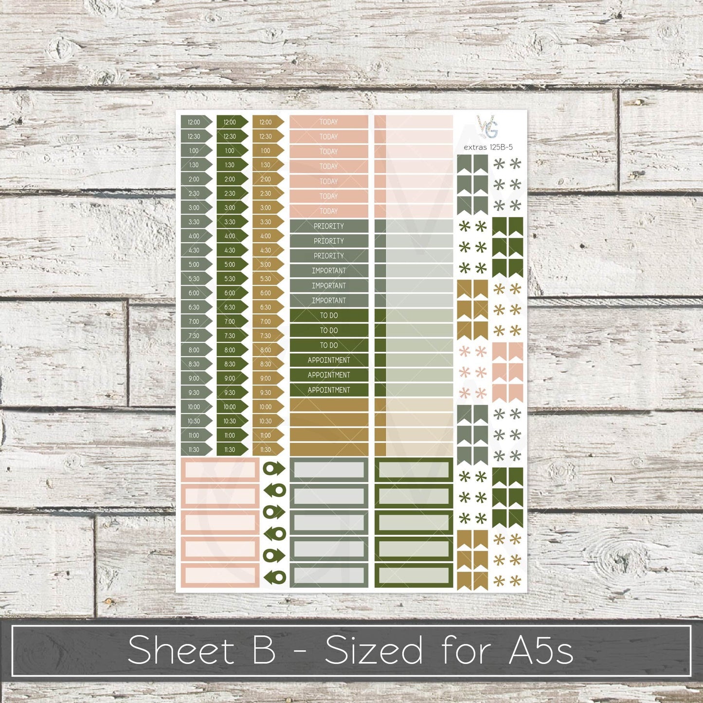 Planner Stickers • Extras • Icons • Planner Stickers • EX-125
