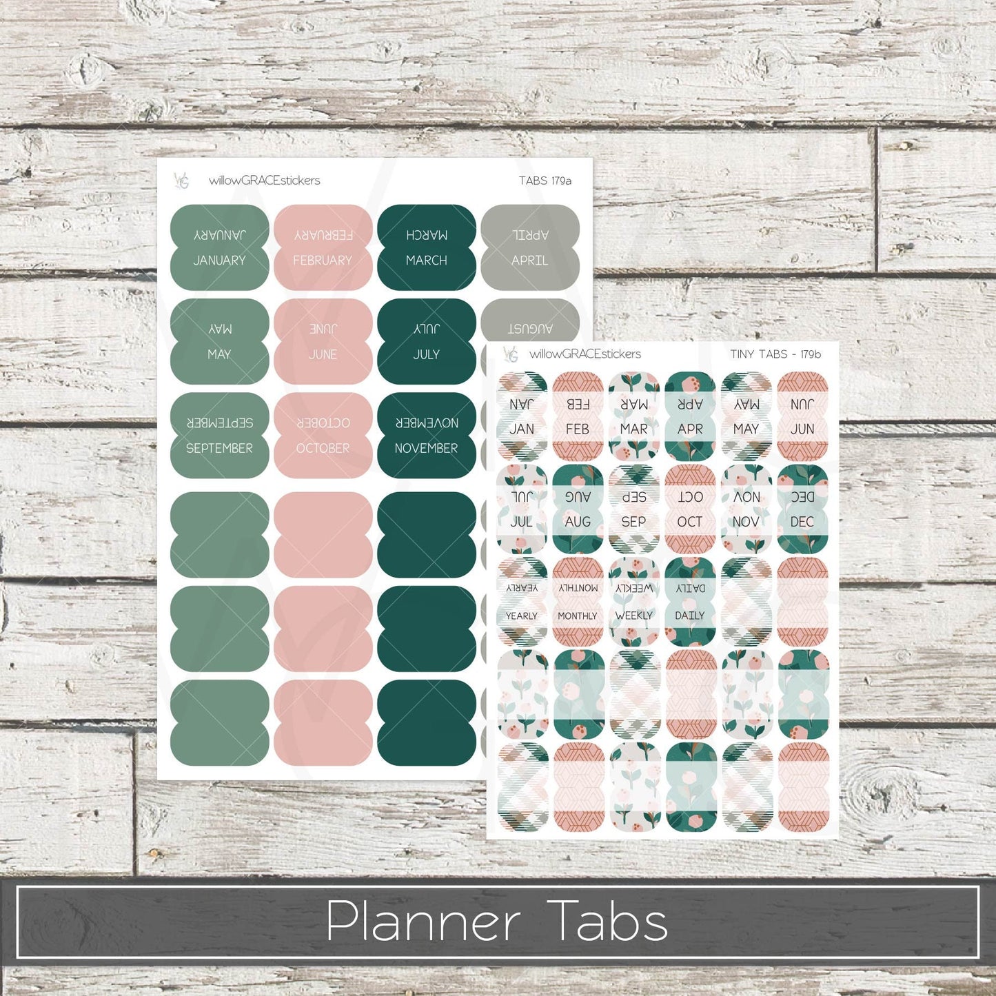 Planner Tabs • Tab Stickers • Planner Stickers • TB-179