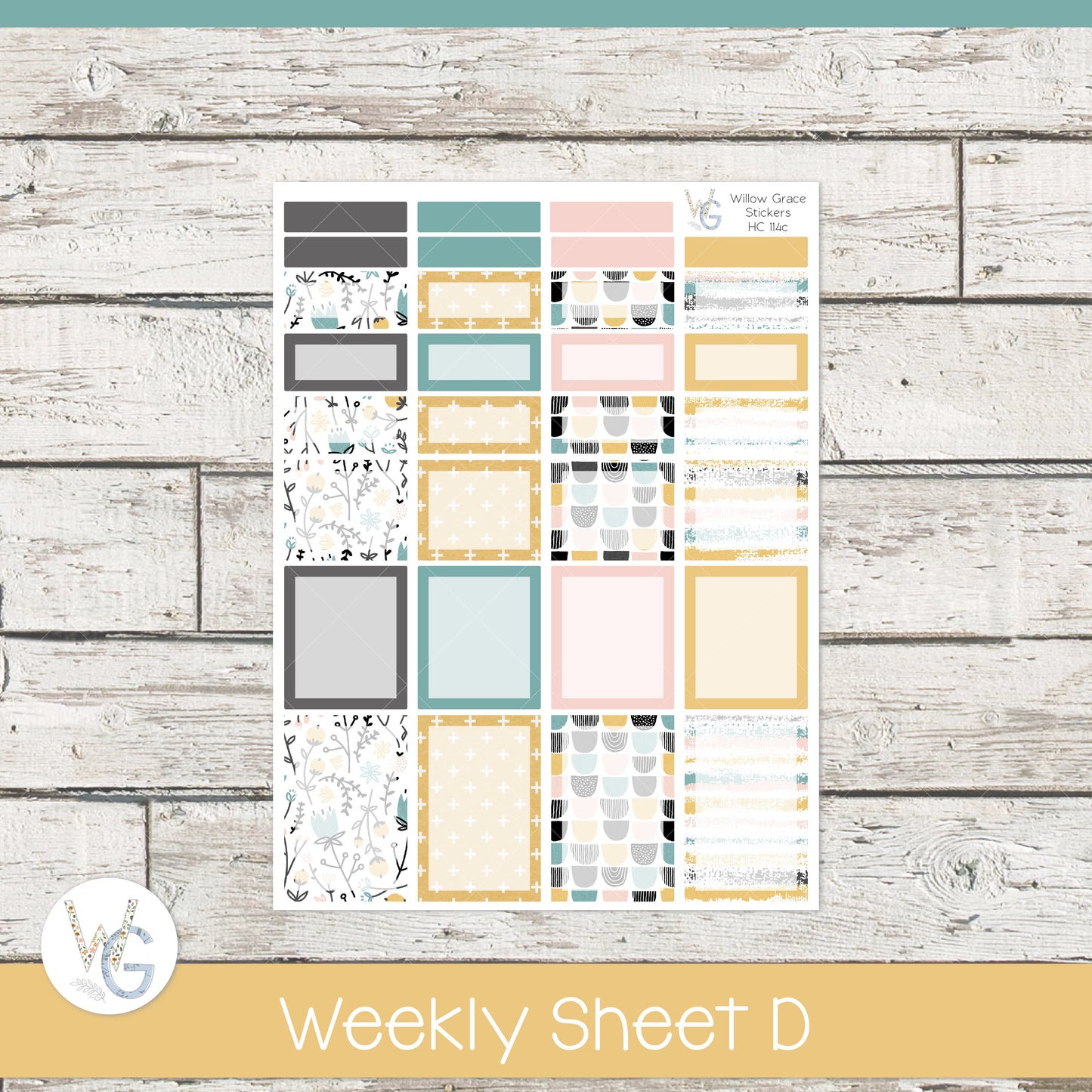 Hobonichi Cousin (A5) Weekly/Daily Sticker Kit β’ HW-114