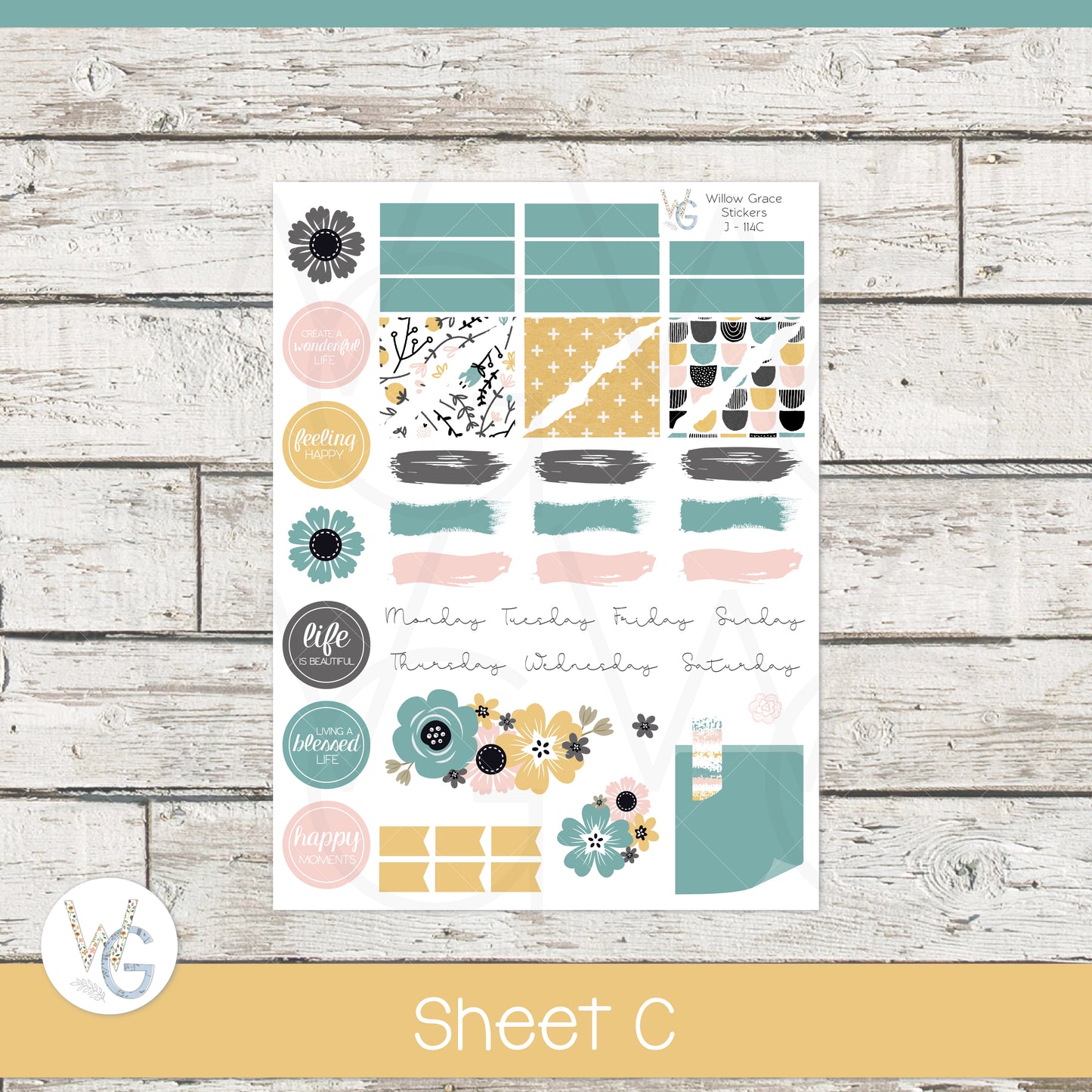 Journaling Stickers • Planner Stickers • JOUR-114