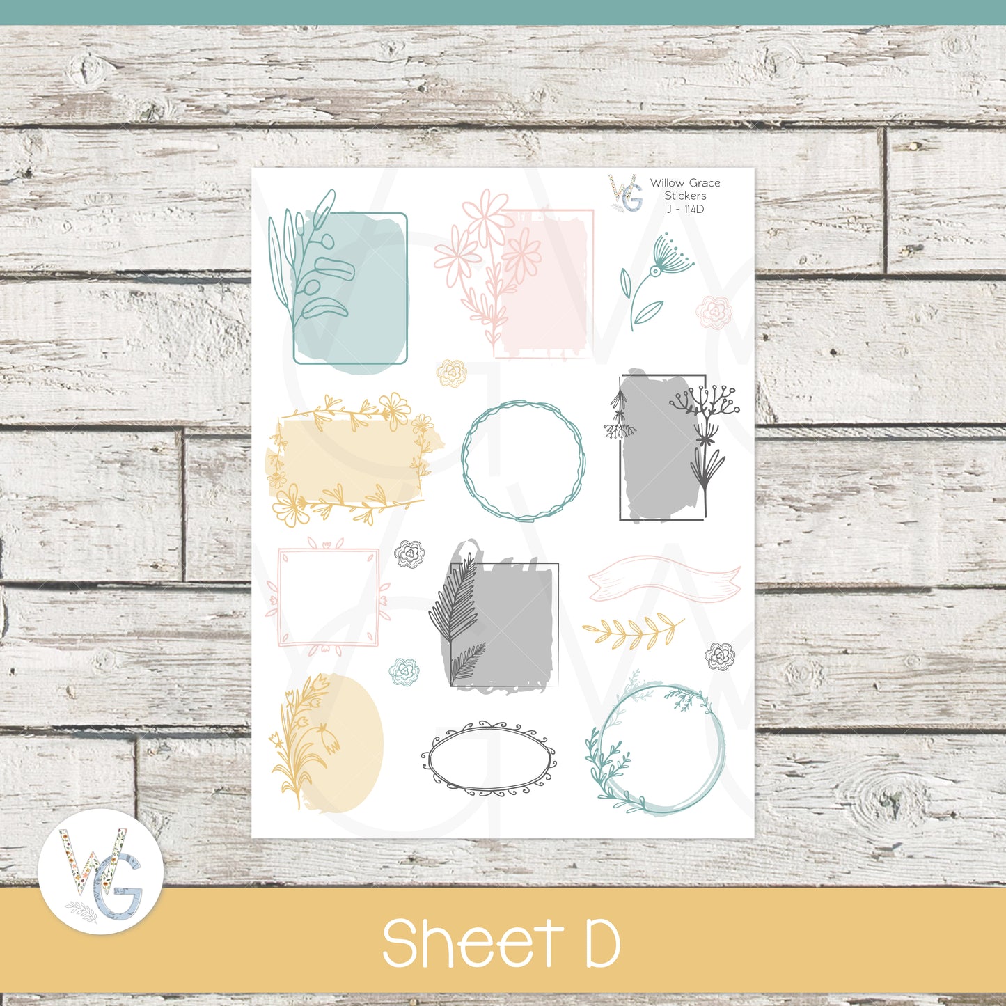 Journaling Stickers • Planner Stickers • JOUR-114