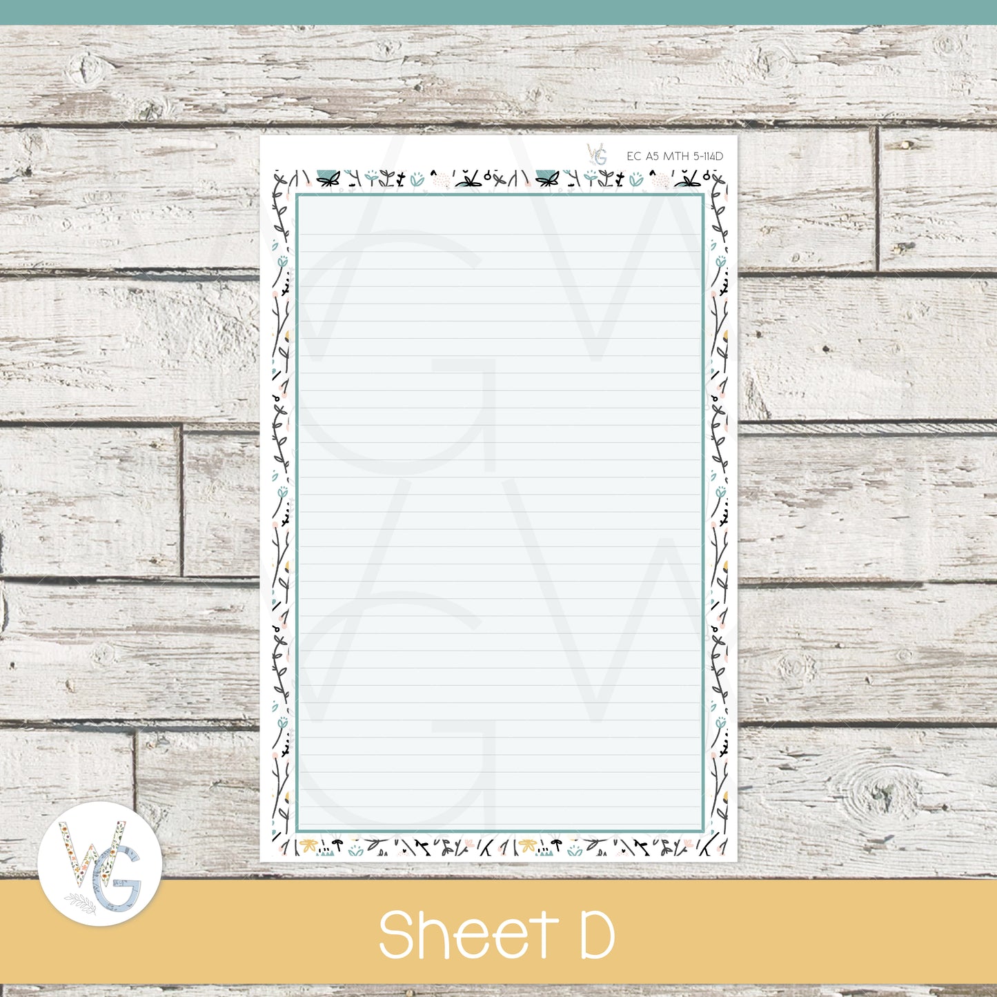EC A5 Monthly Planner Stickers β’ ECM5-114