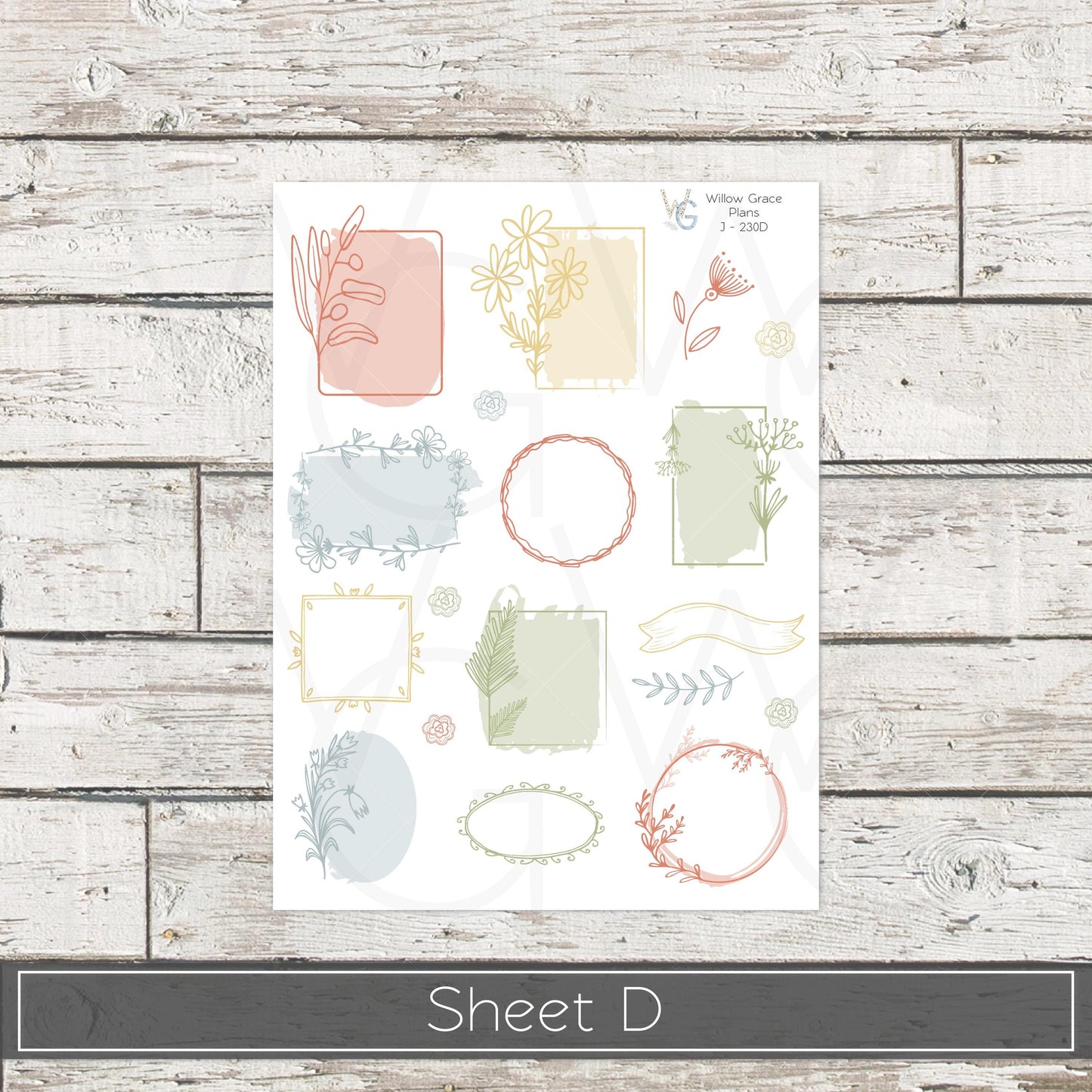 Journaling Stickers • Planner Stickers • JOUR-230