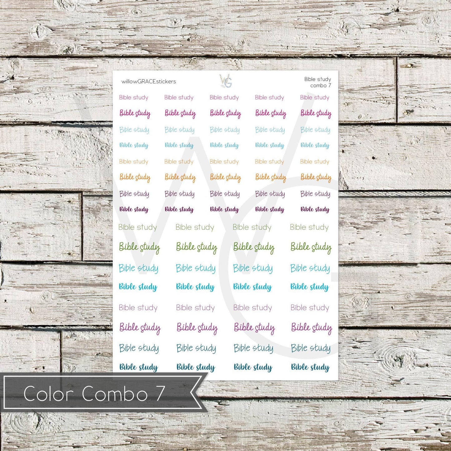 Bible Study • Word Stickers • Scripts Stickers • Planner Stickers