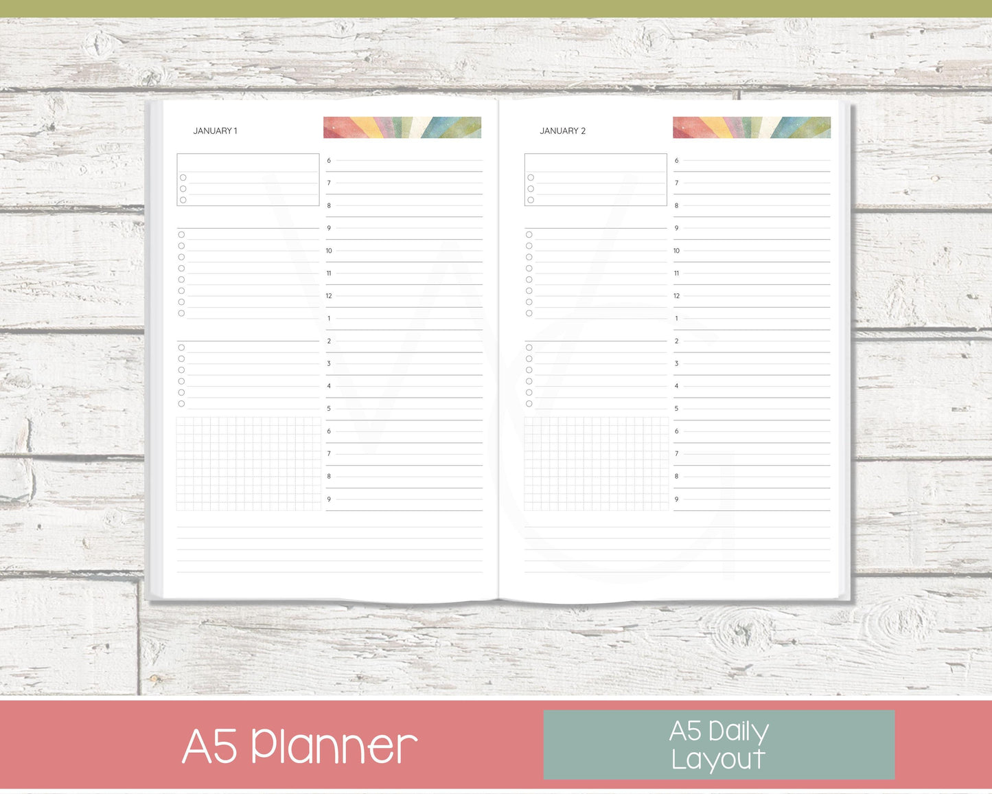 2026 Complete Personalized Planner | Month, Week, Day Planner | Lined Layout | Shine On