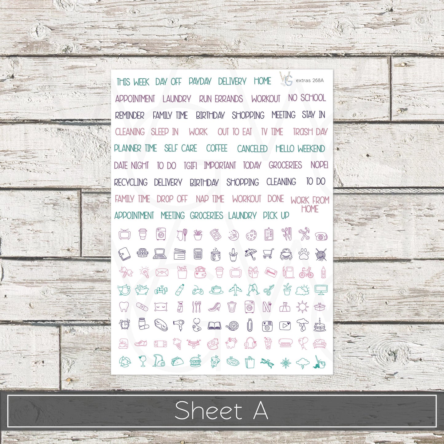 Planner Stickers • Extras • Icons • Planner Stickers • EX-268
