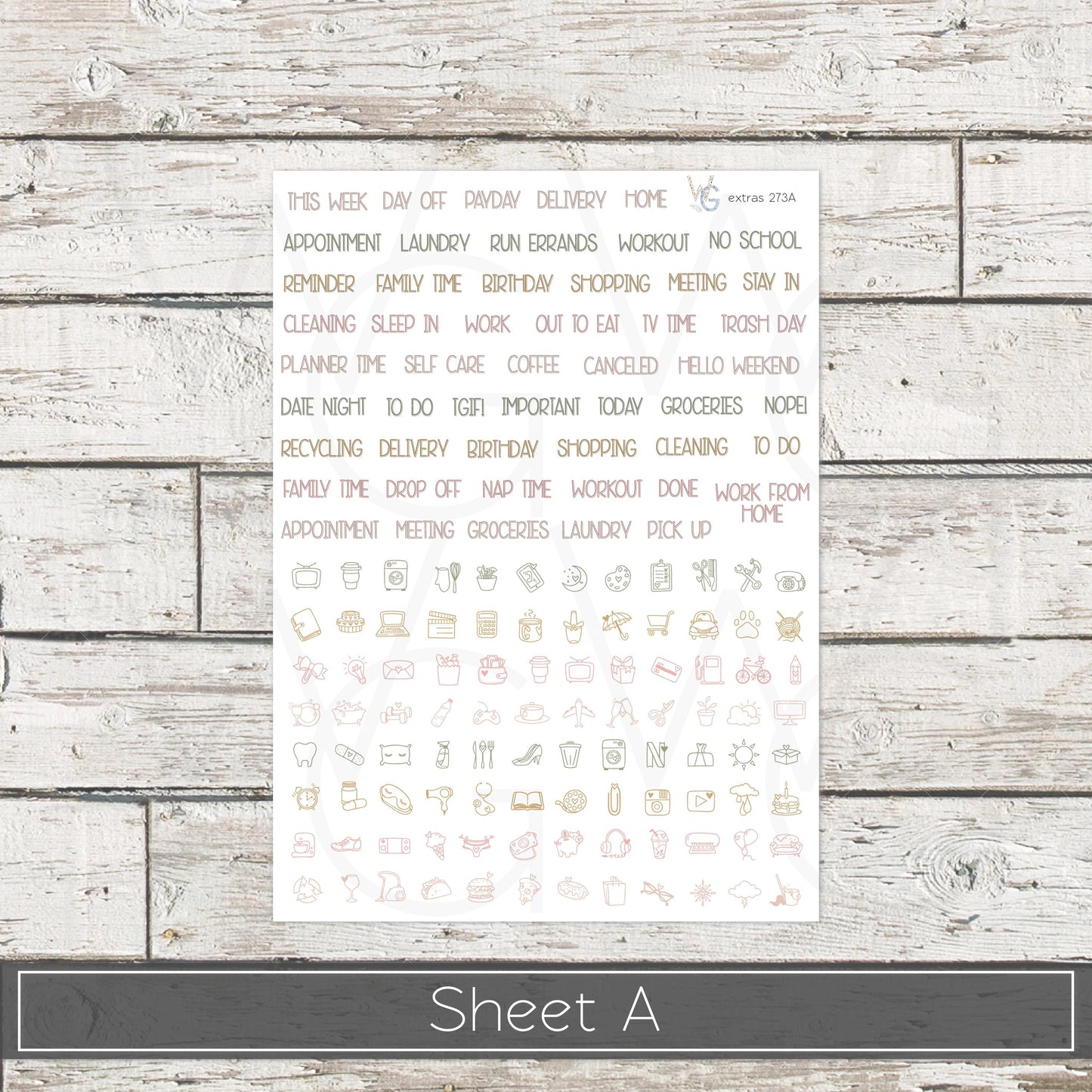 Planner Stickers • Extras • Icons • Planner Stickers • EX-273