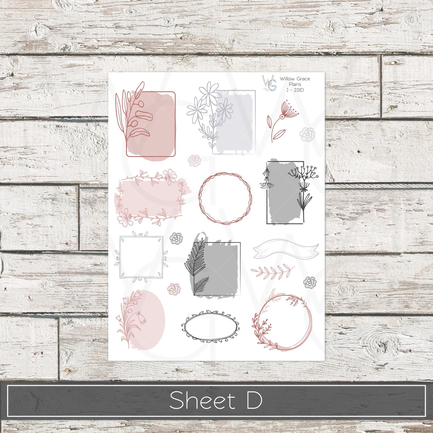 Journaling Stickers • Planner Stickers • JOUR-231