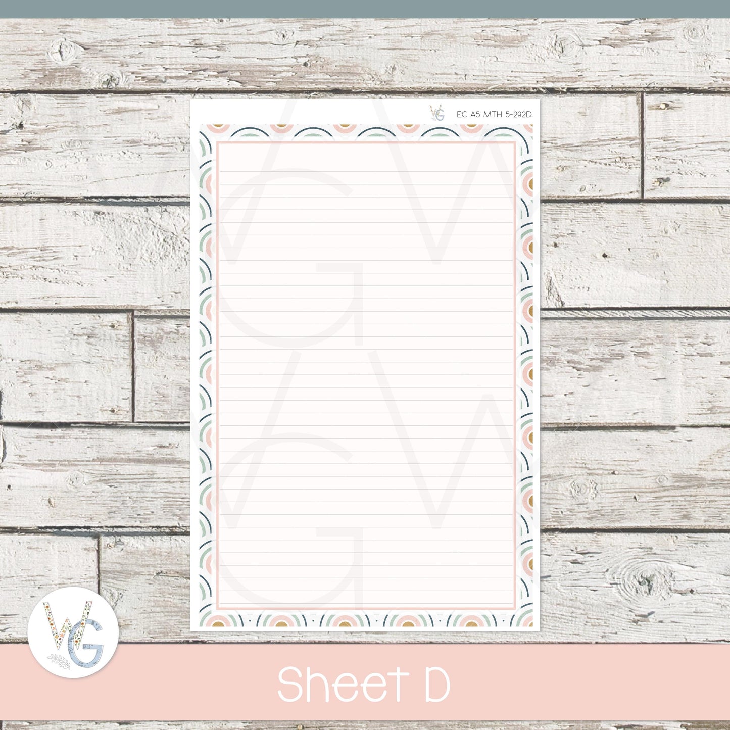 EC A5 Monthly Planner Stickers β’ ECM5-292
