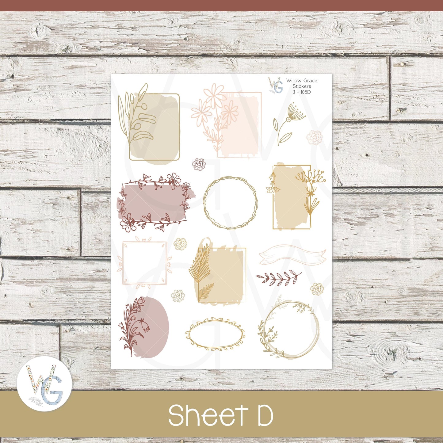 Journaling Stickers • Planner Stickers • JOUR-105