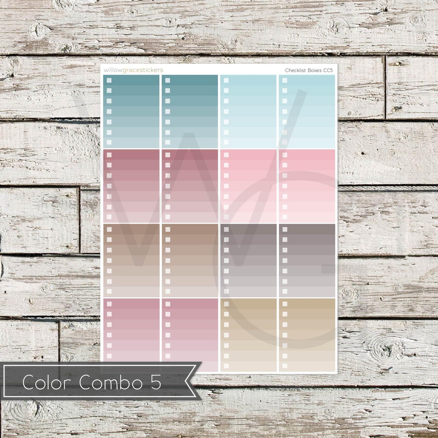 Checklist Boxes • Functional Planner Stickers